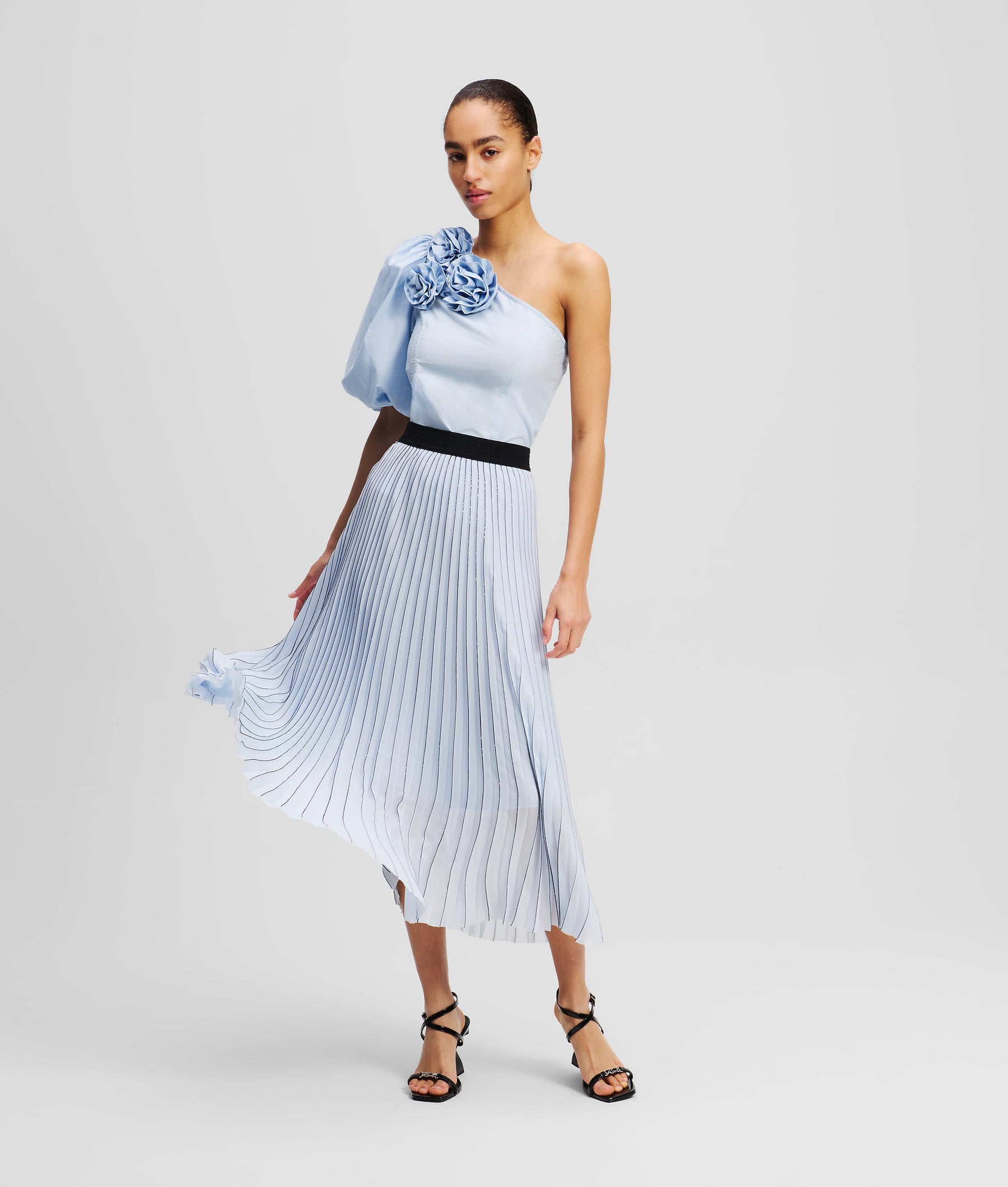 PLEATED MAXI SKIRT