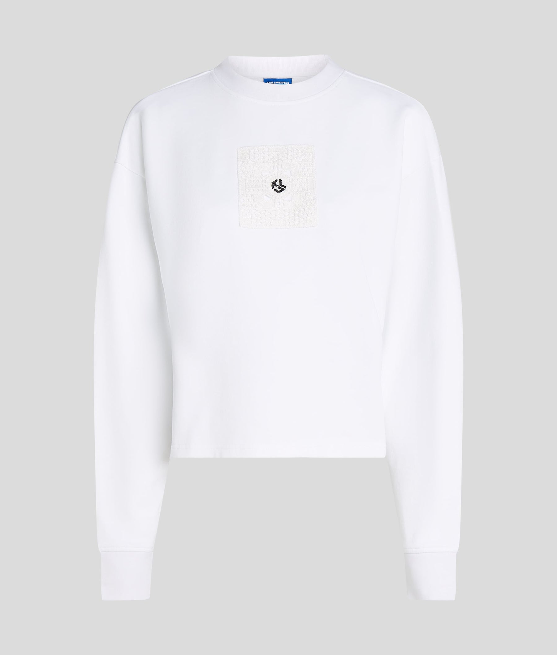 CROCHET MONOGRAM SWEATSHIRT