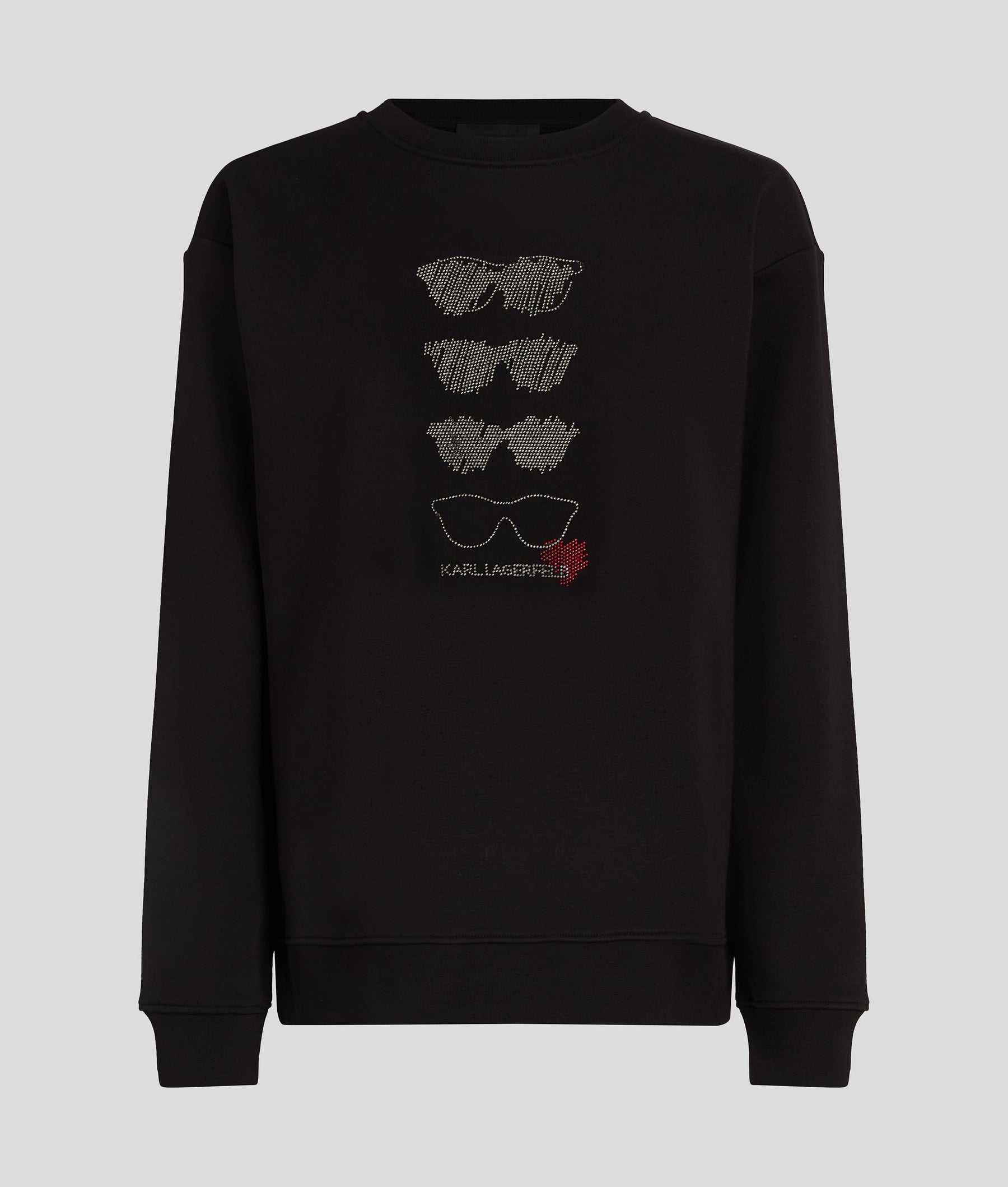 Rhinestone sunglasses sweatshirt