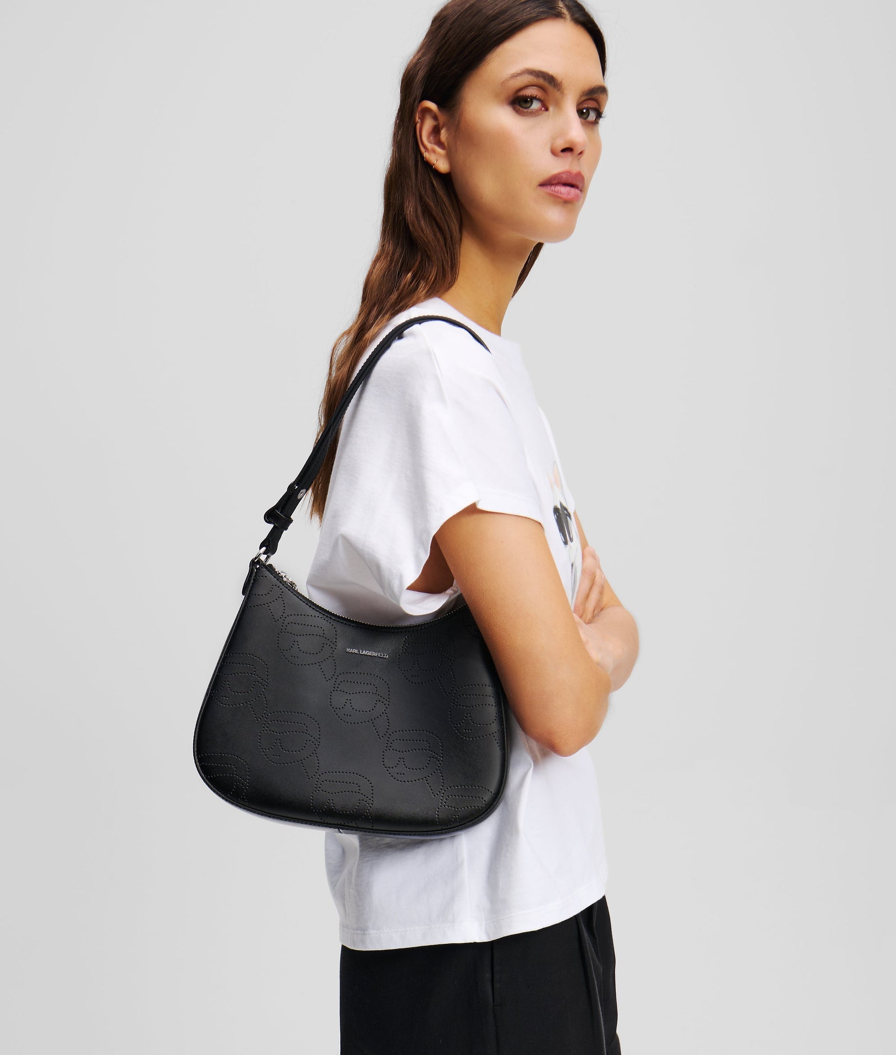 IKON PERFORATED SHOULDER BAG