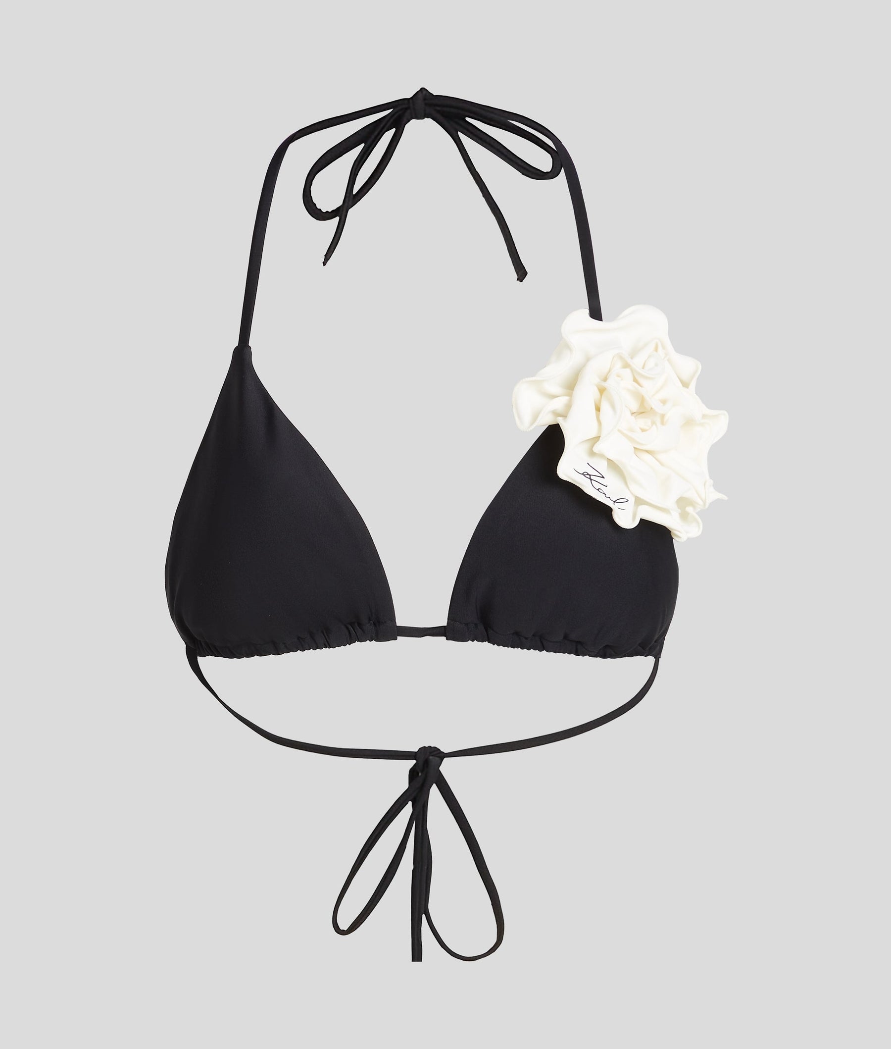 FLOWER TRIANGLE BIKINI TOP