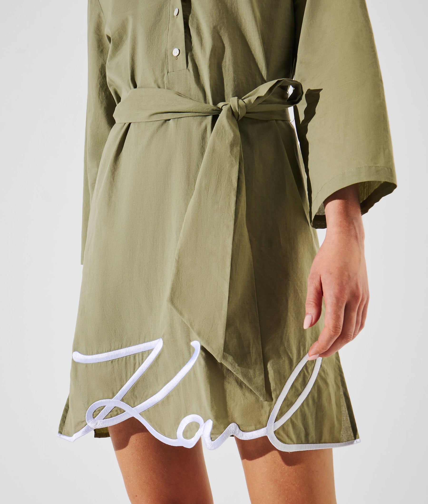 K/SIGNATURE BEACH SHIRT DRESS
