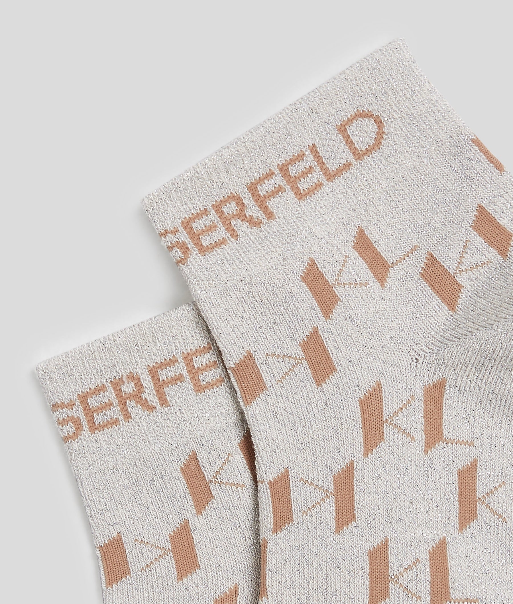 K/MONOGRAM SHORT SOCKS – 2-PACK