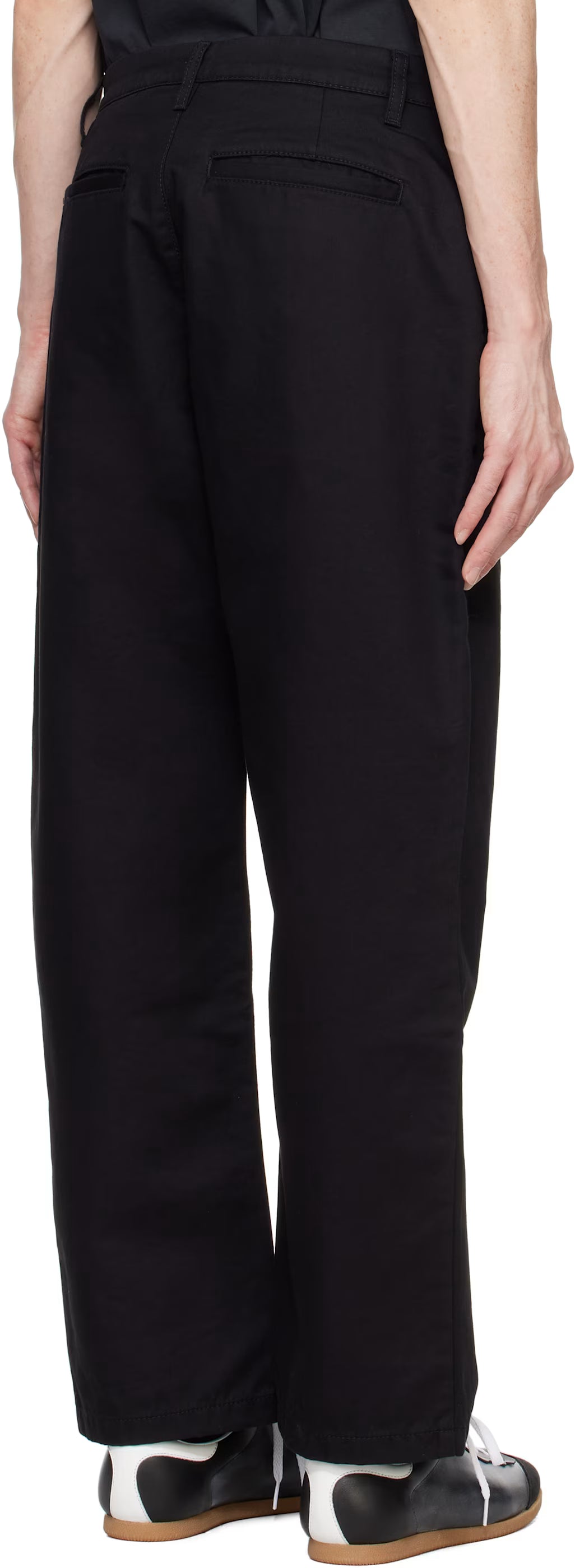 Black Classic Logo Chino Trousers