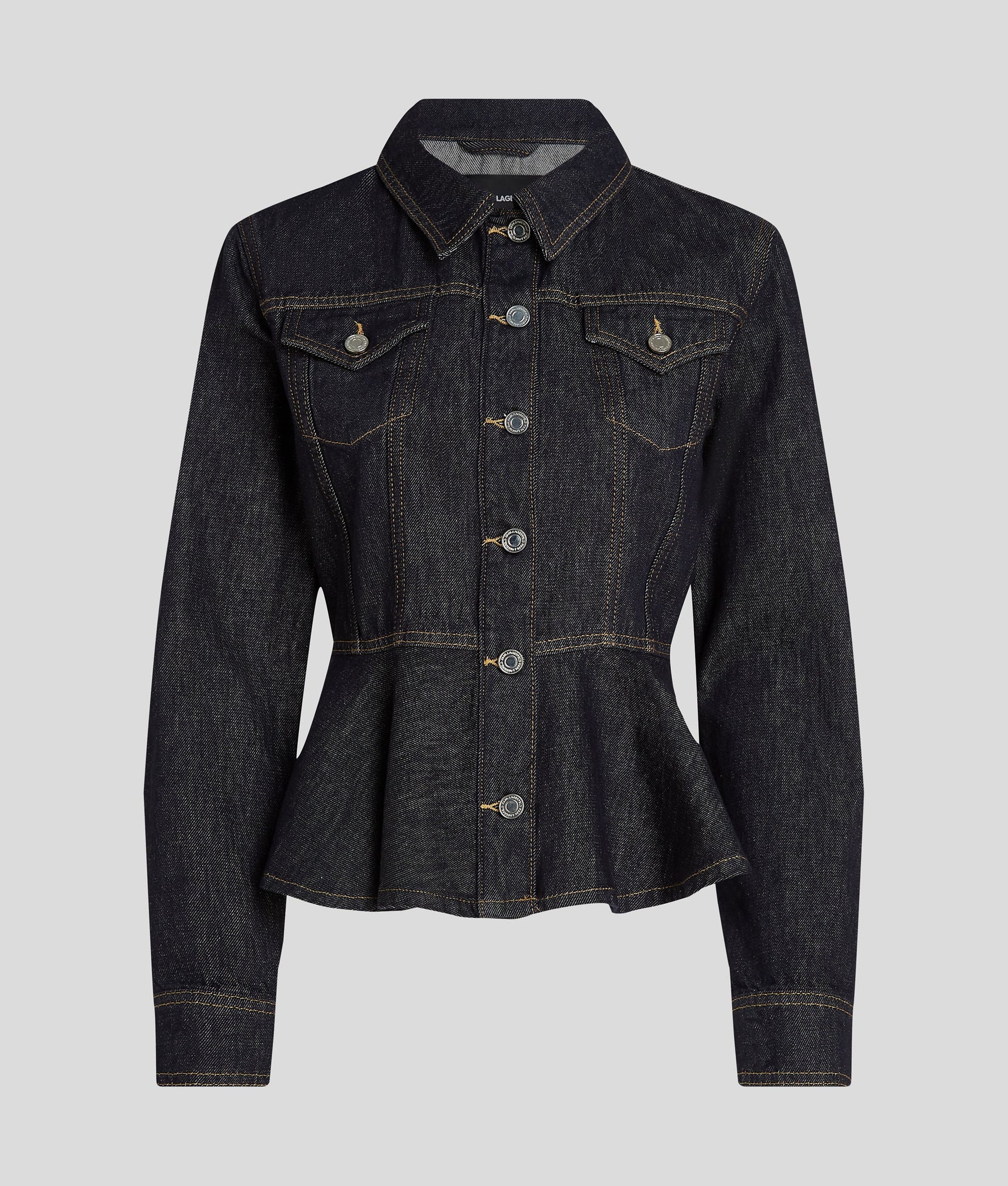 CONTRAST STITCH DENIM JACKET