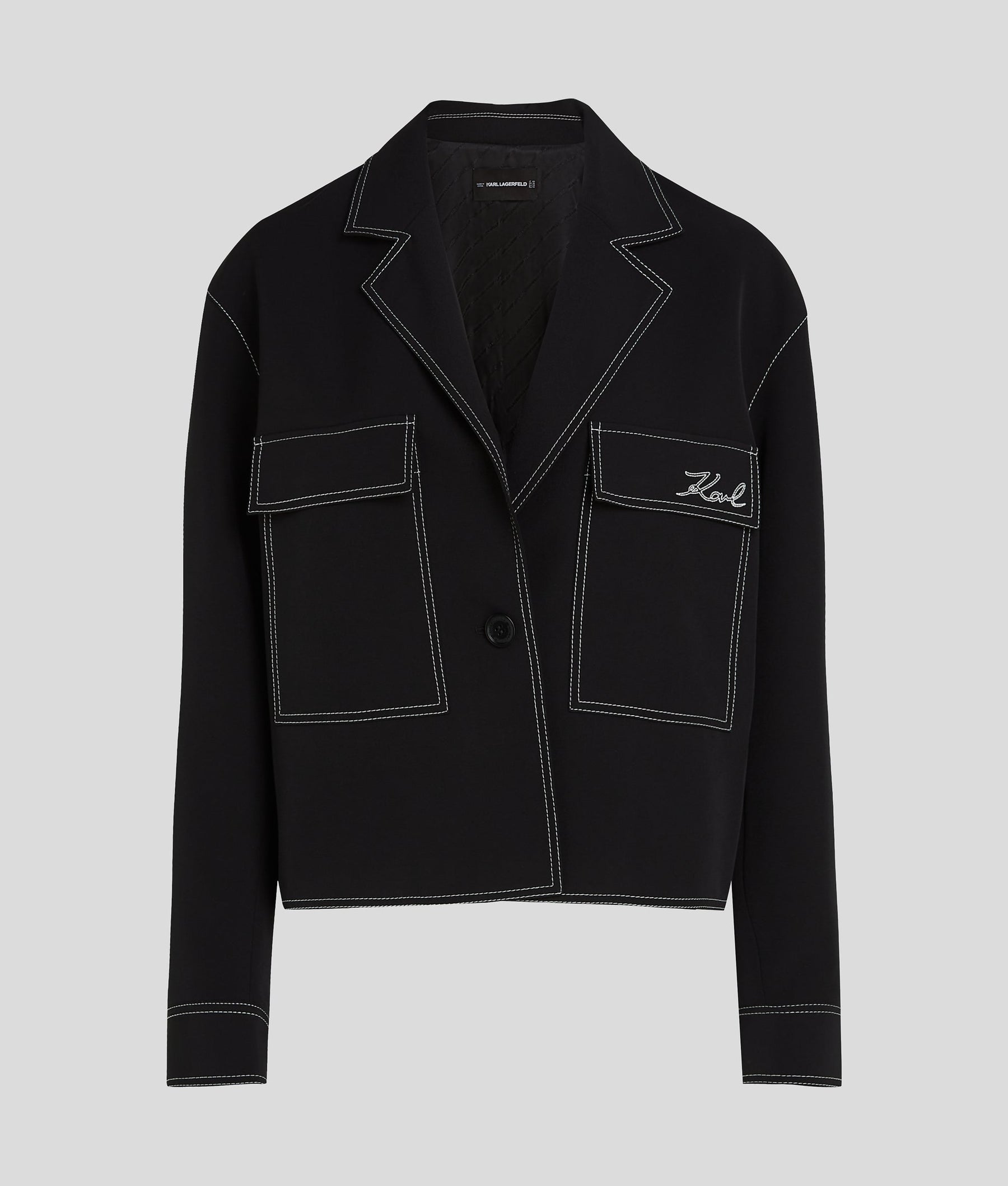 CONTRAST STITCH JACKET