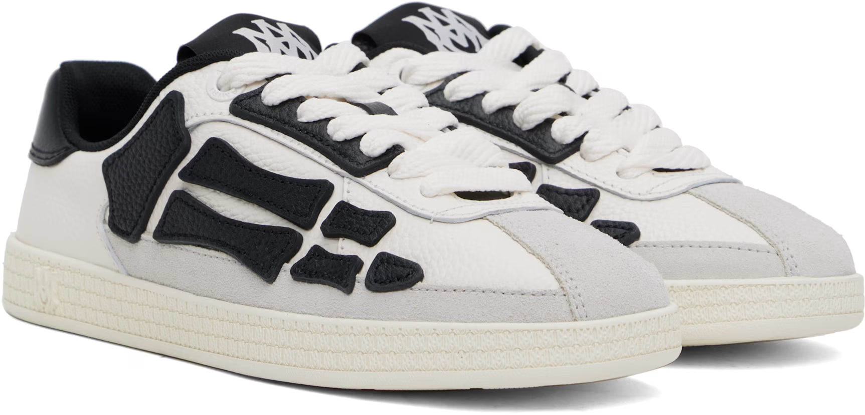 Amiri Women Black & White Pacific Bones Sneakers