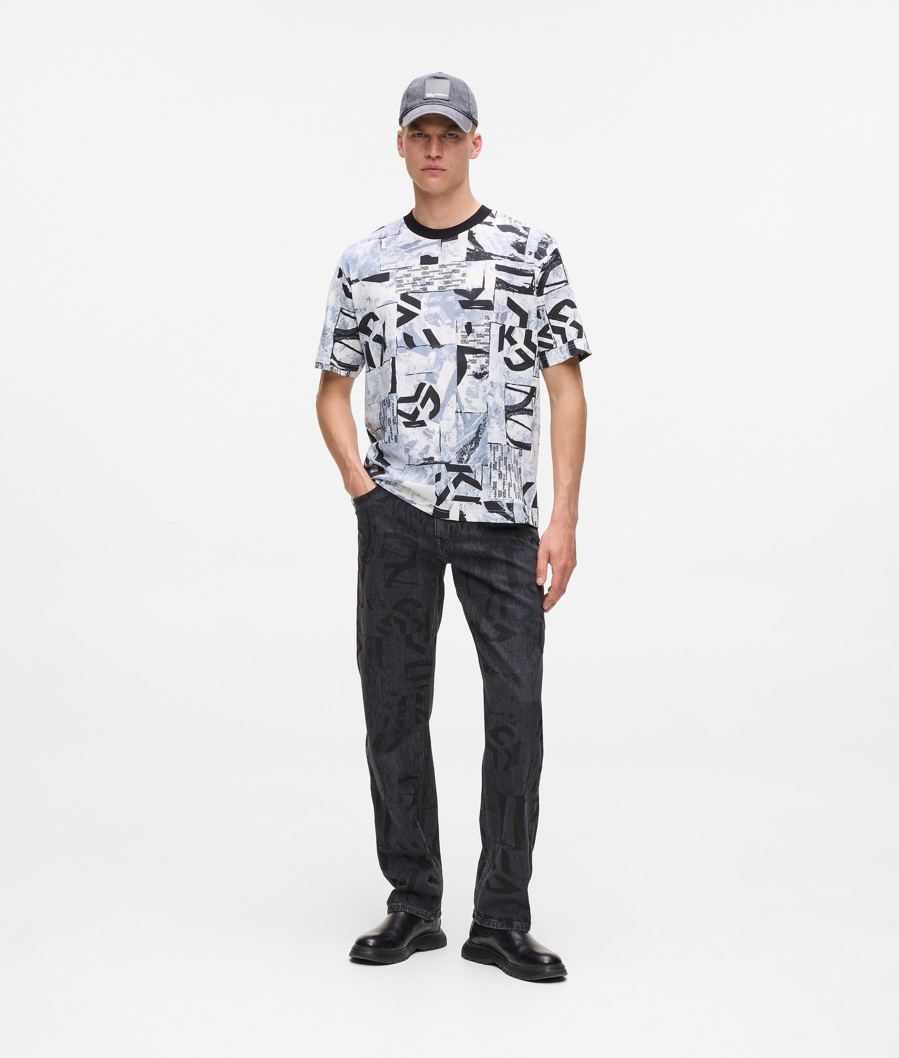Relaxed all-over monogram T-shirt