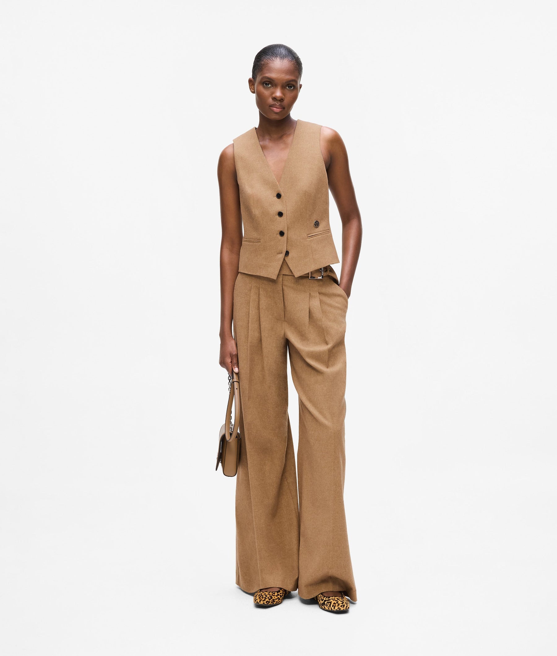 Wool-blend waistcoat