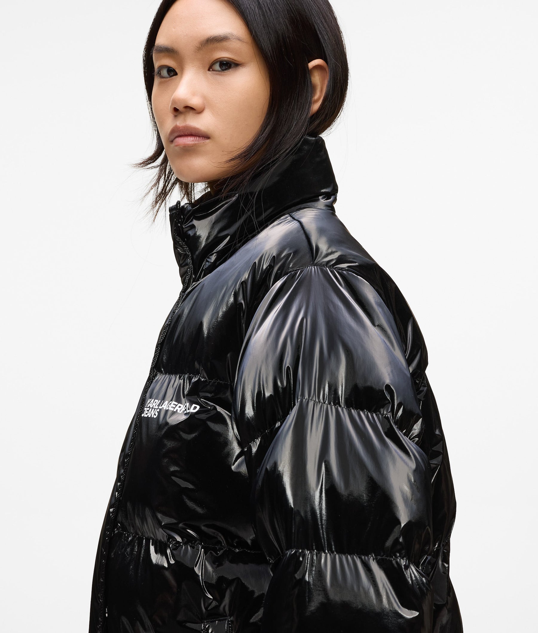 Shiny puffer jacket