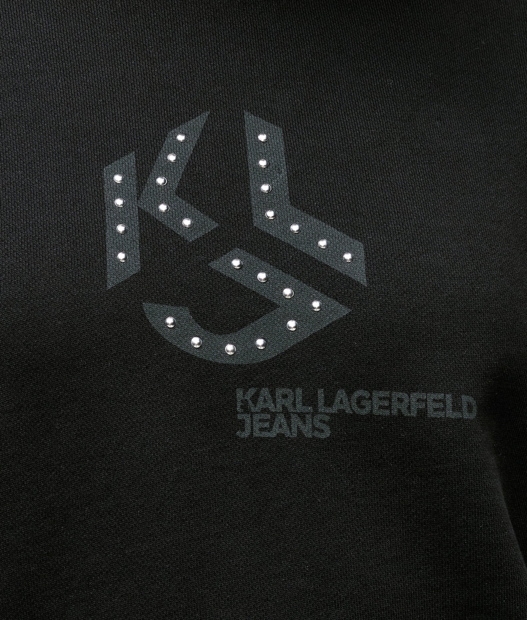 Studded monogram hoodie