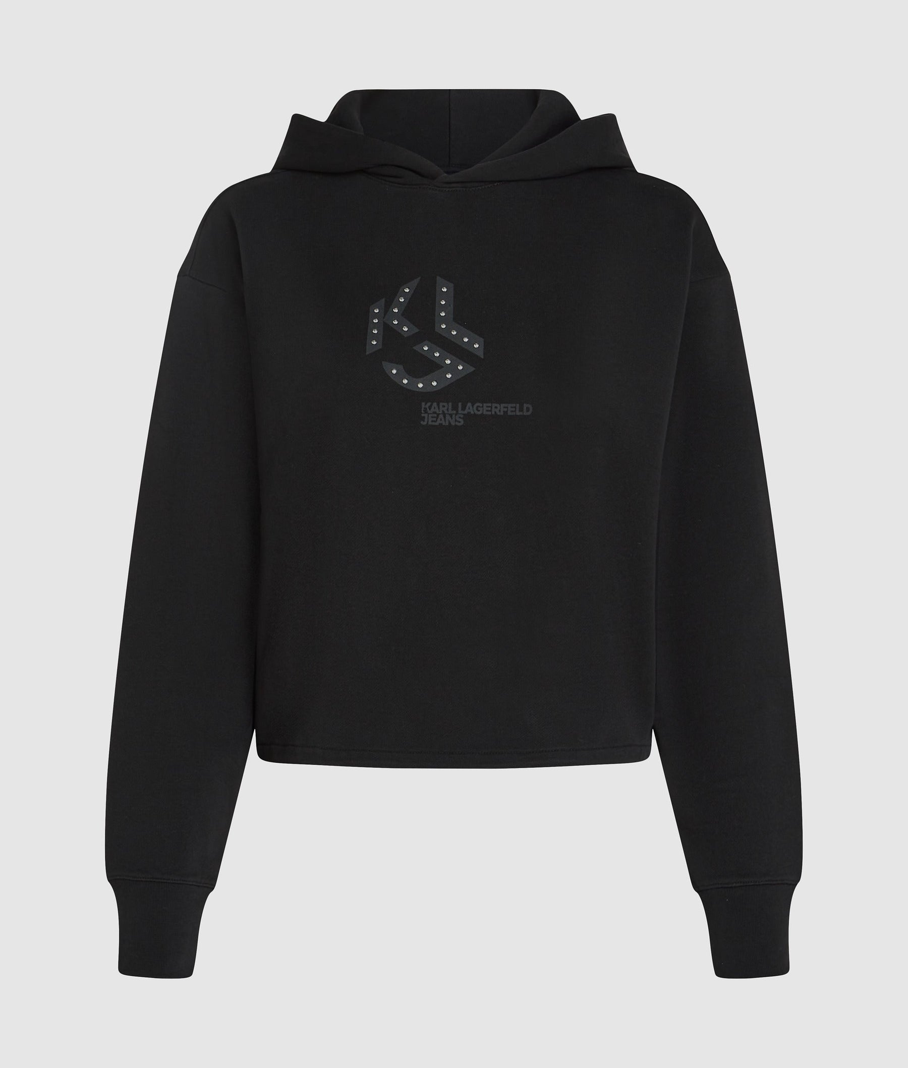 Studded monogram hoodie