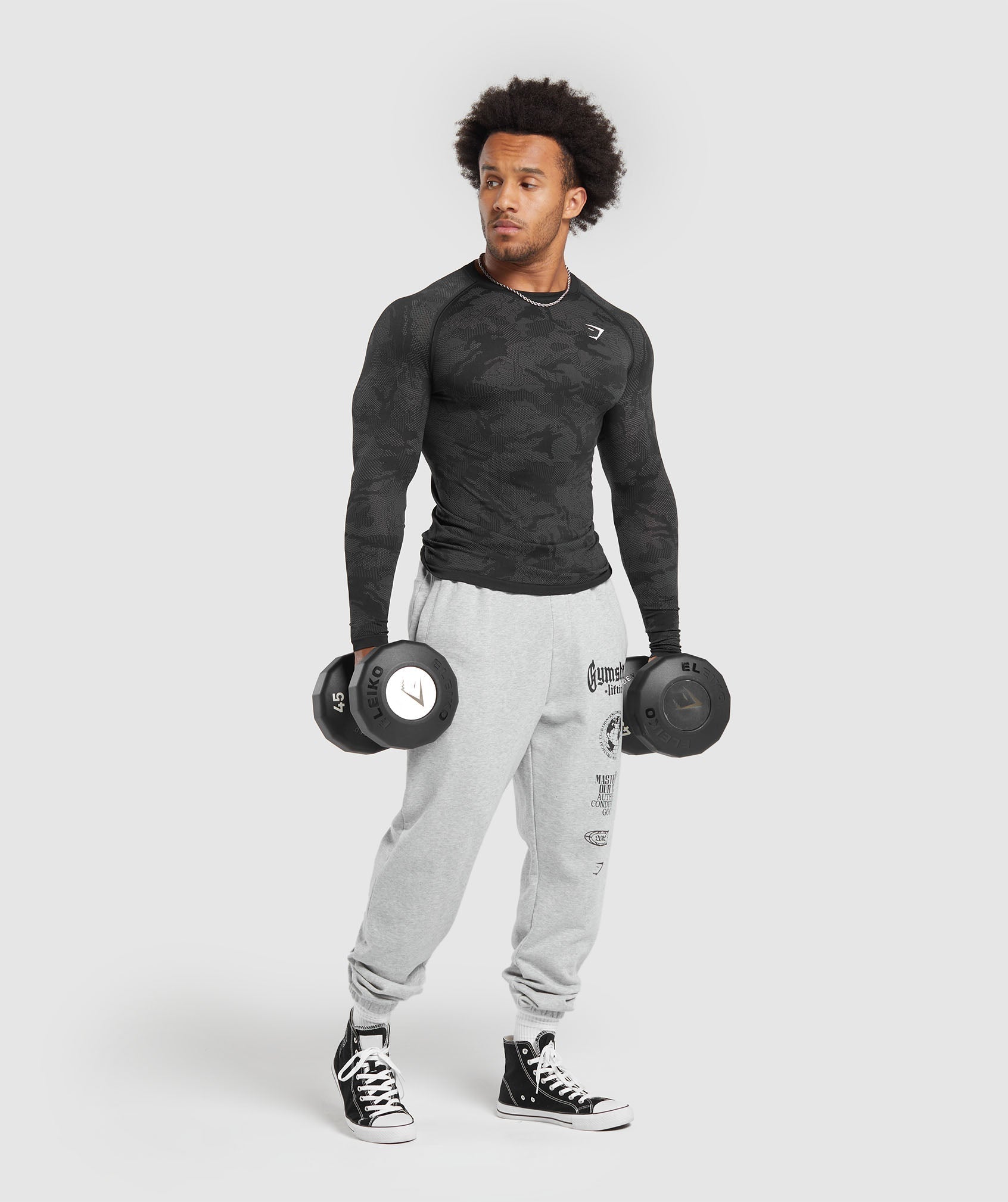 Gymshark Global Lifting Oversized Essential Joggers - Grey