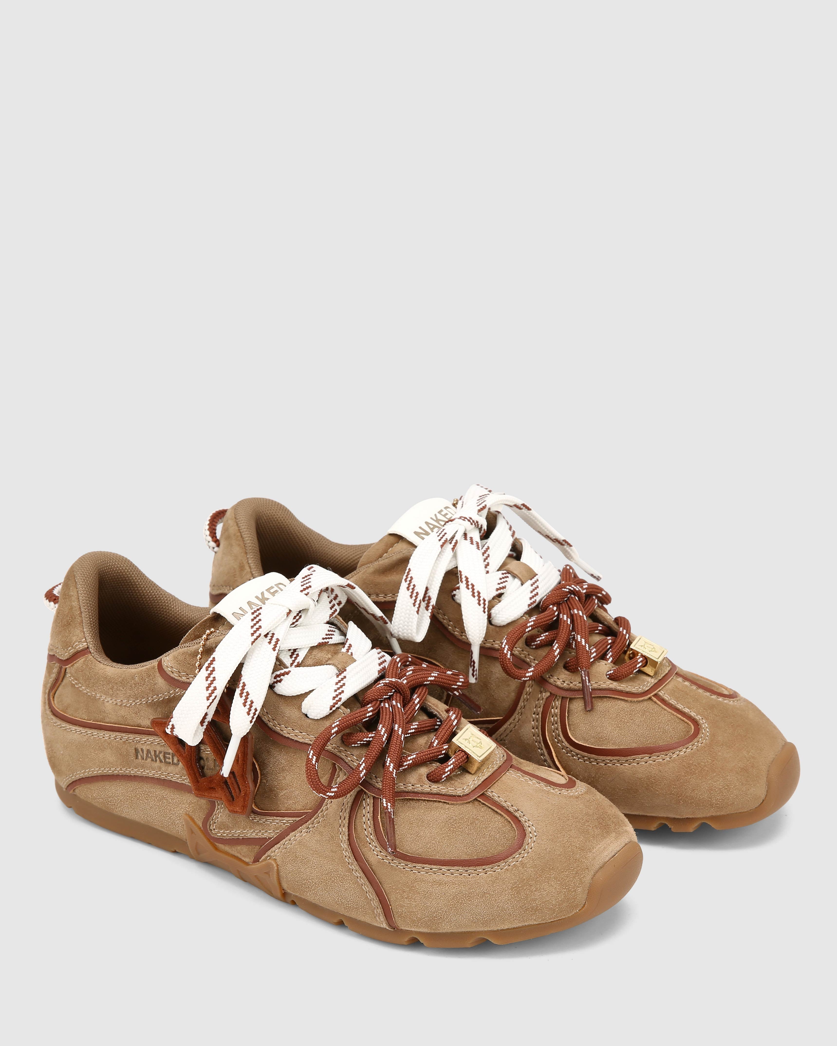 Adored Khaki Suede
