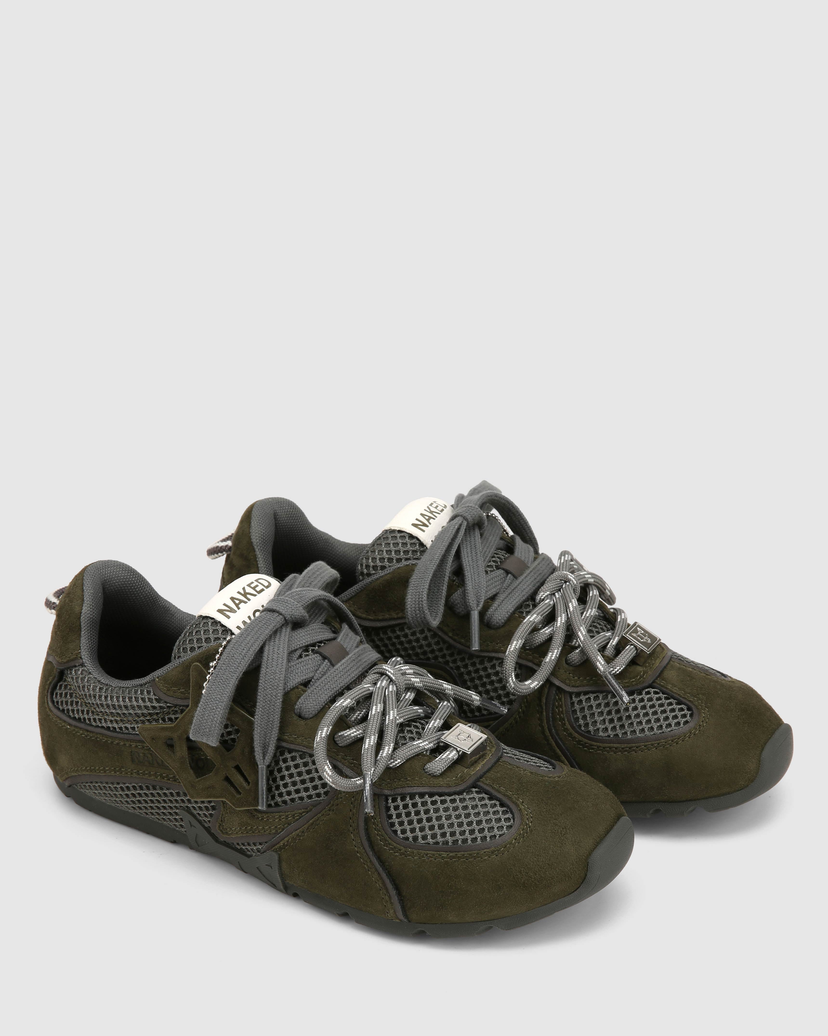 Adored Sport Green Suede