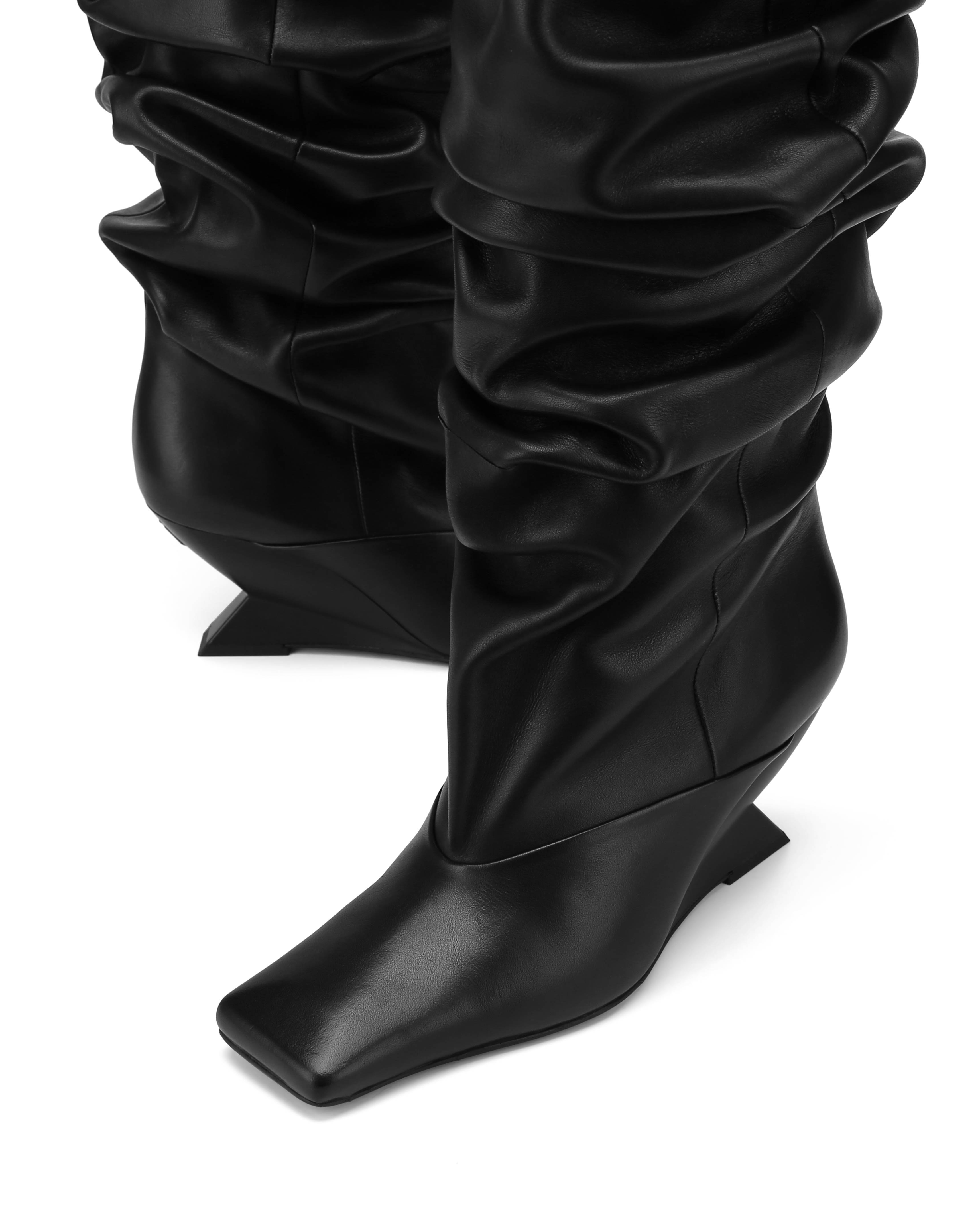 Allie Black Leather