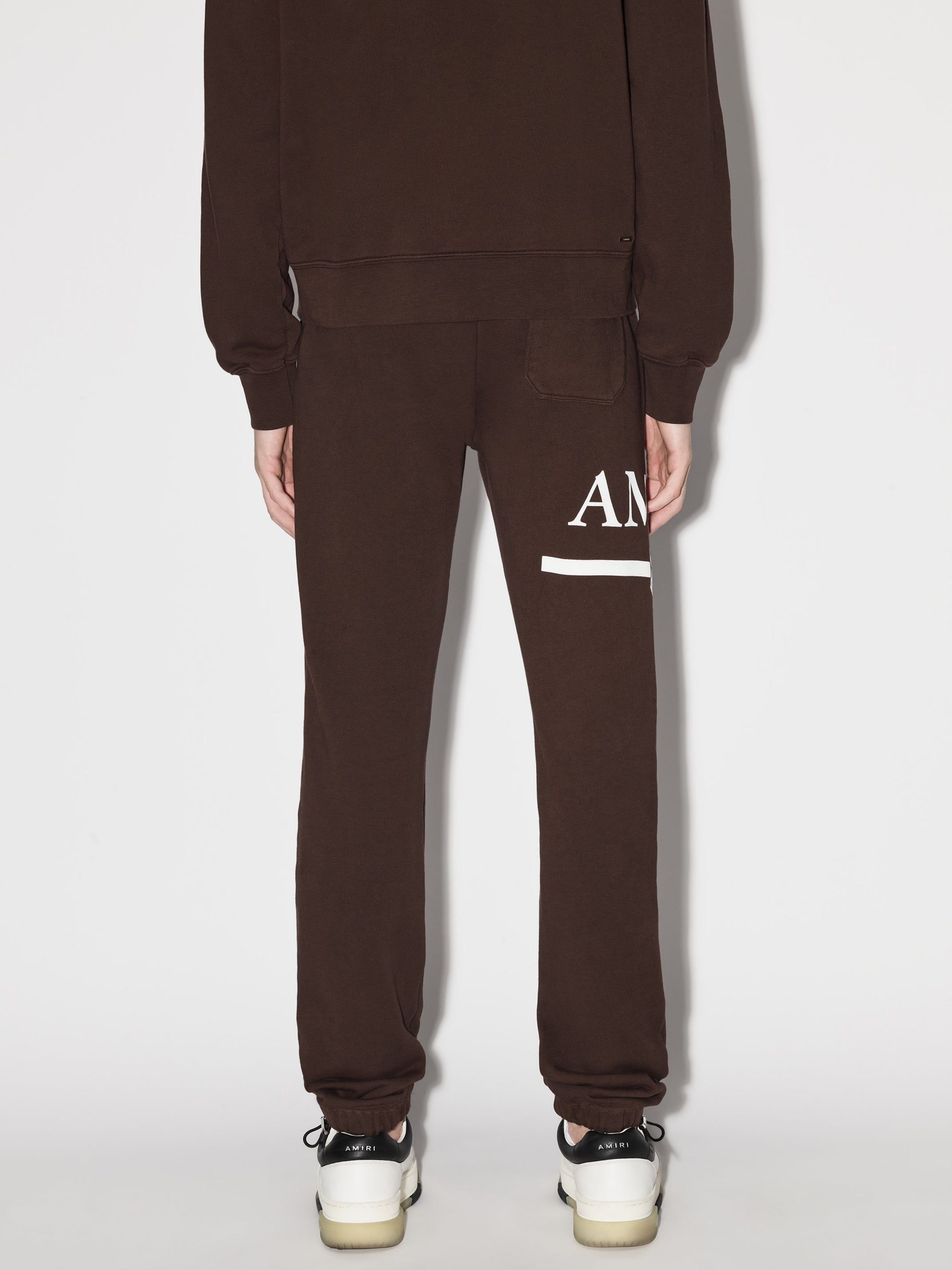 AMIRI MA BAR LOGO SWEATPANTS BROWN