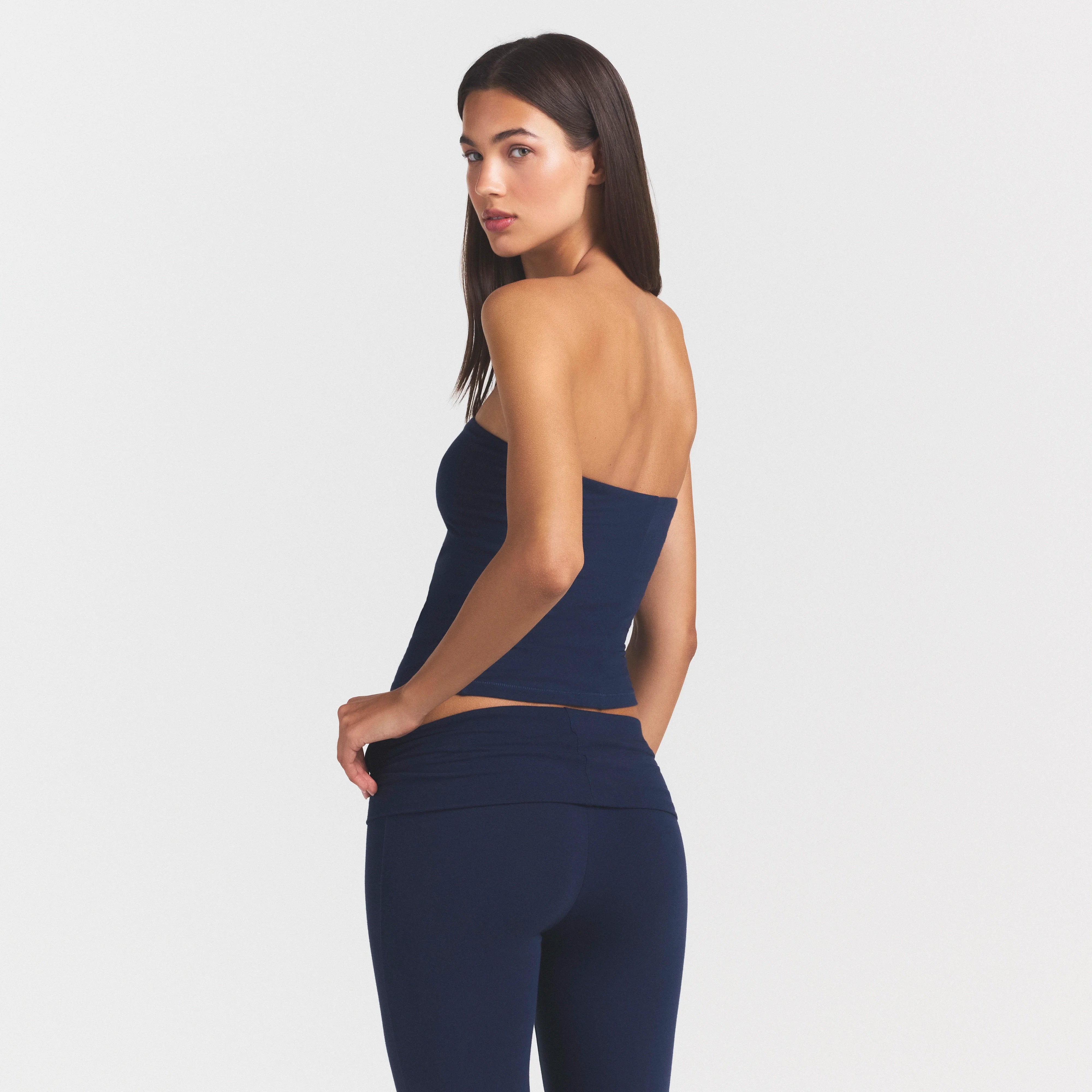 Cotton Jersey Foldover Pant