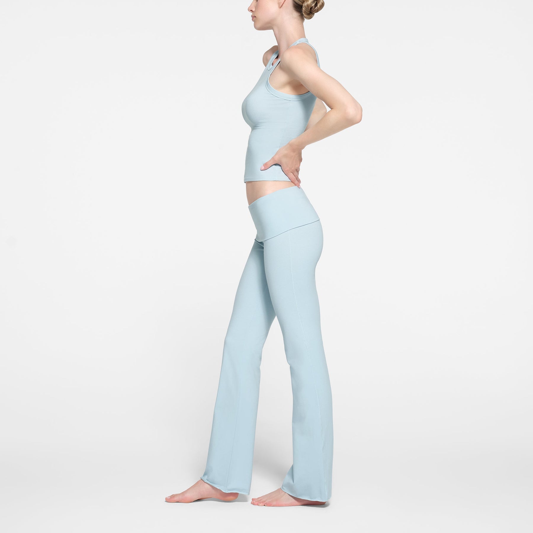 COTTON JERSEY FOLDOVER PANT | OPAL