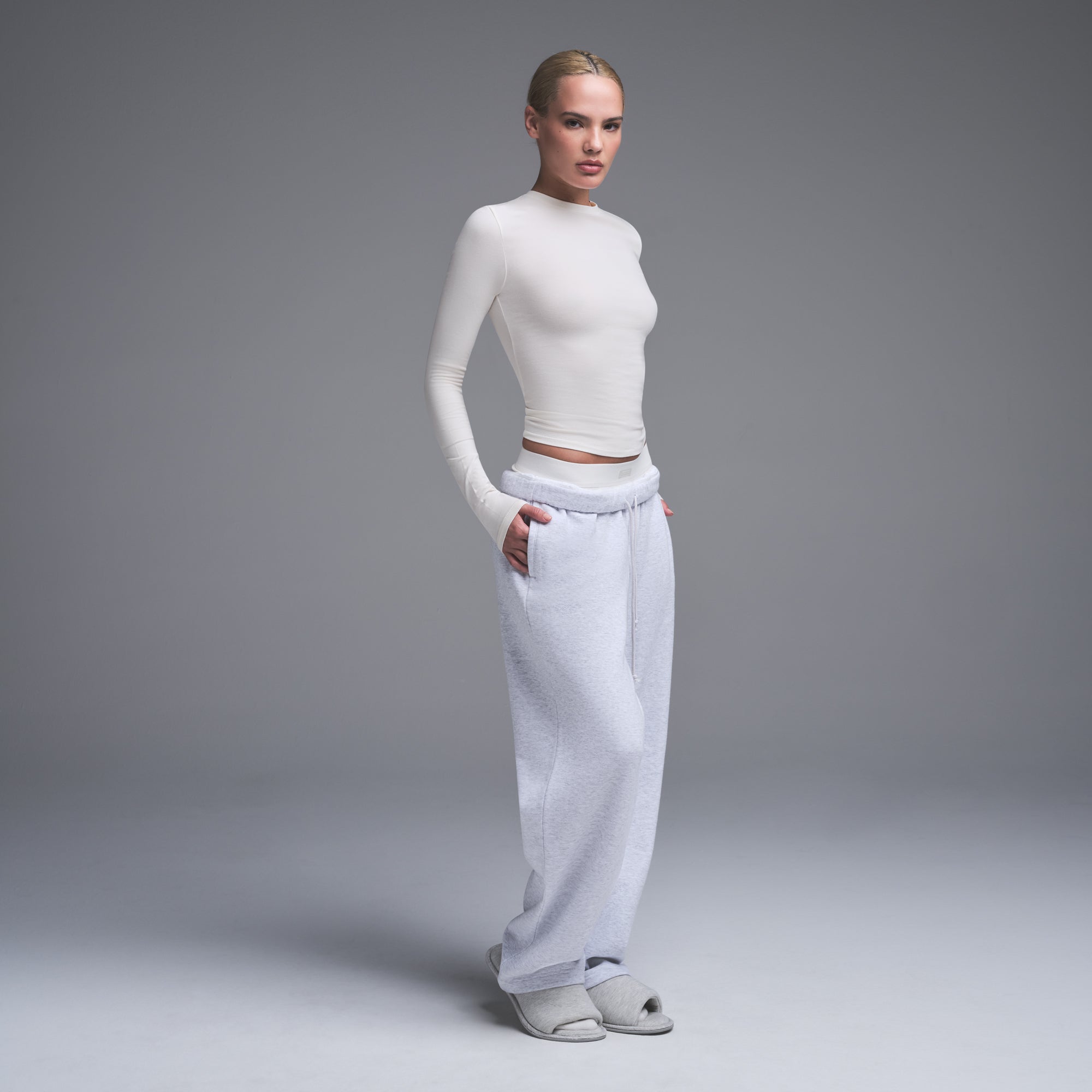 Cotton Jersey Long Sleeve T-shirt
