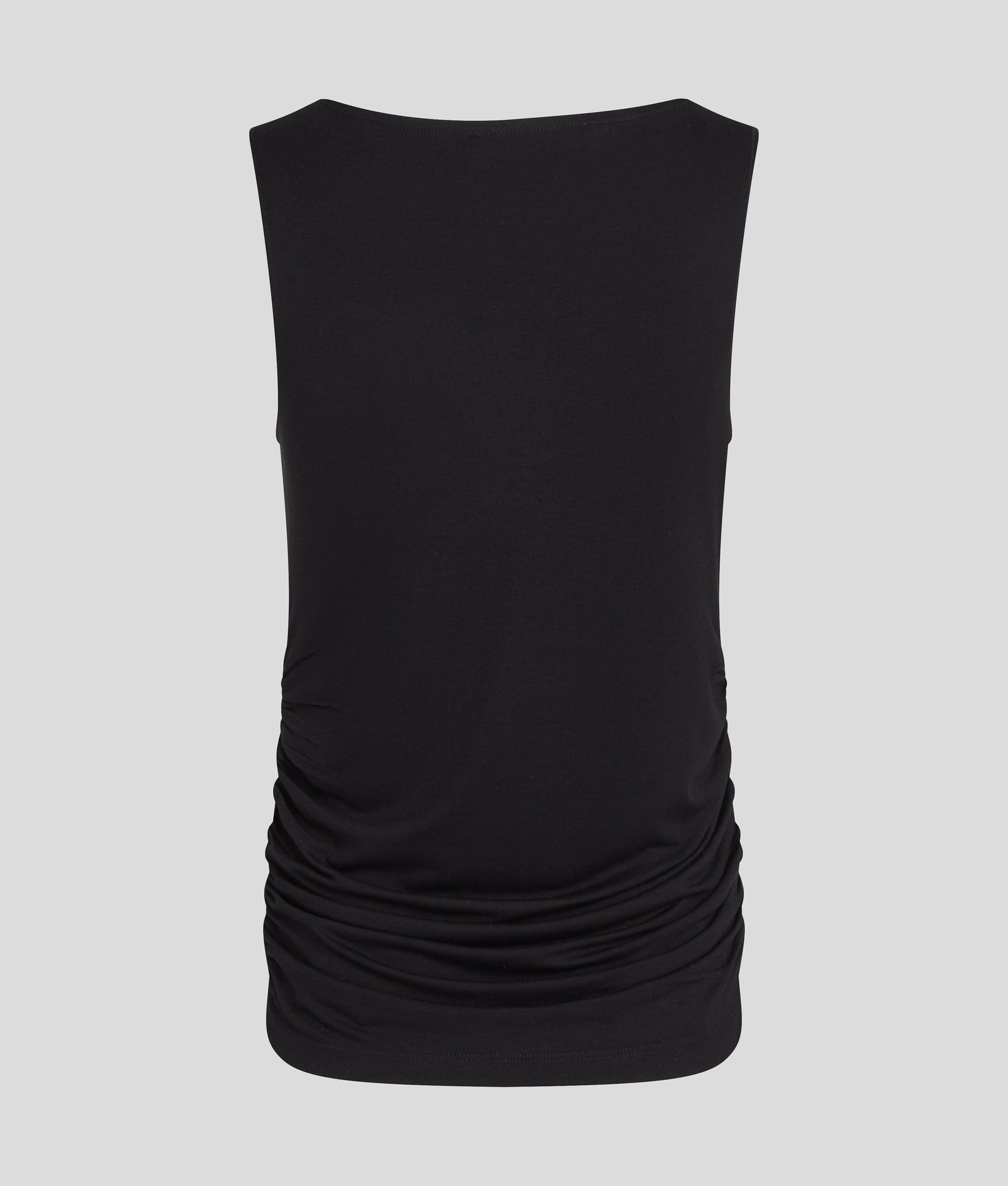 SIGNATURE BOAT NECK RUCHED TOP