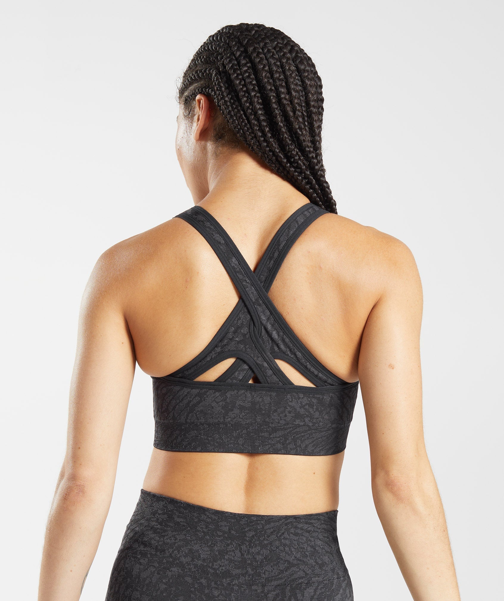 Gymshark Adapt Animal Seamless Sports Bra - Wild | Black