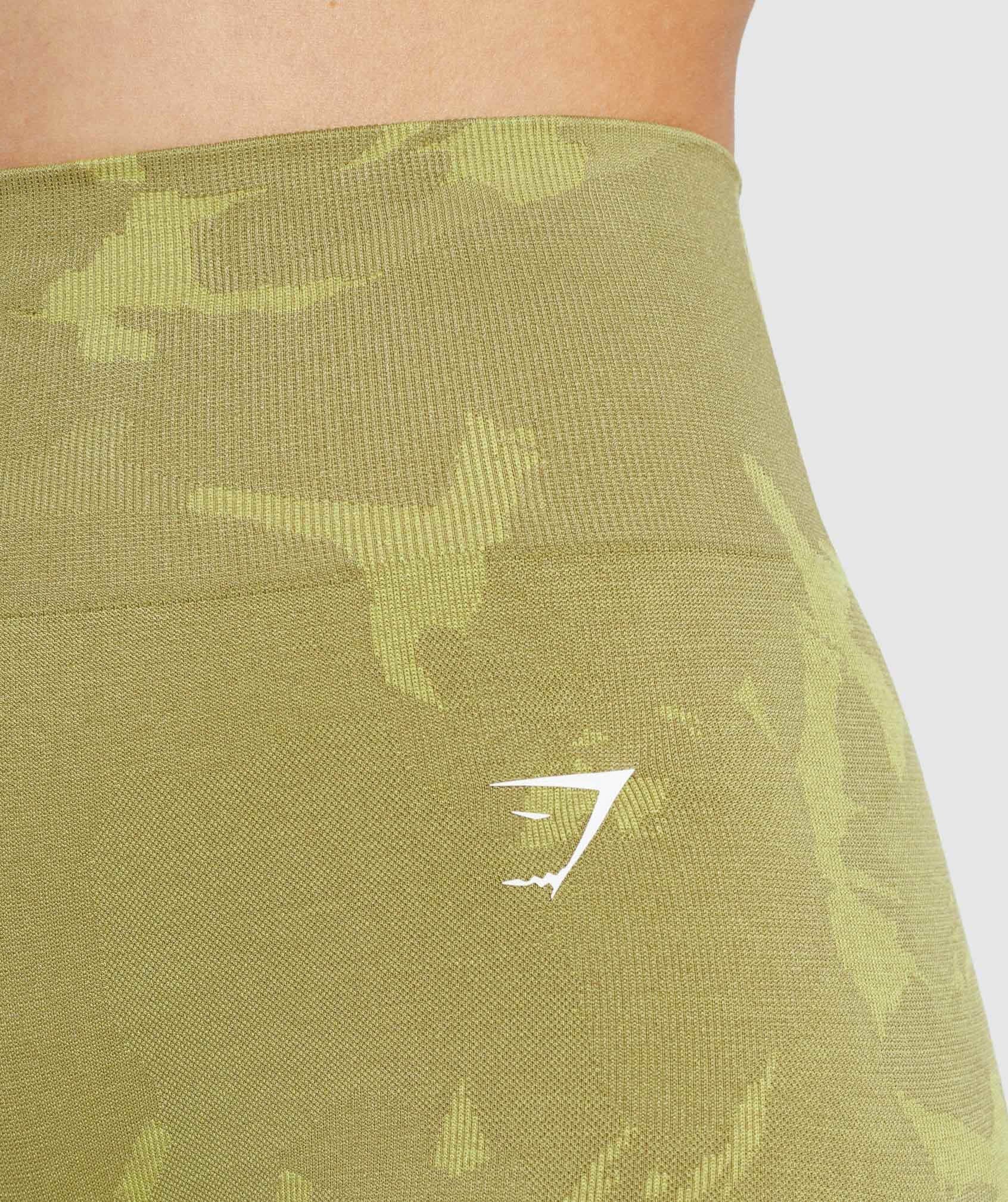 Gymshark Adapt Camo Seamless Shorts - Savanna | Griffin Green
