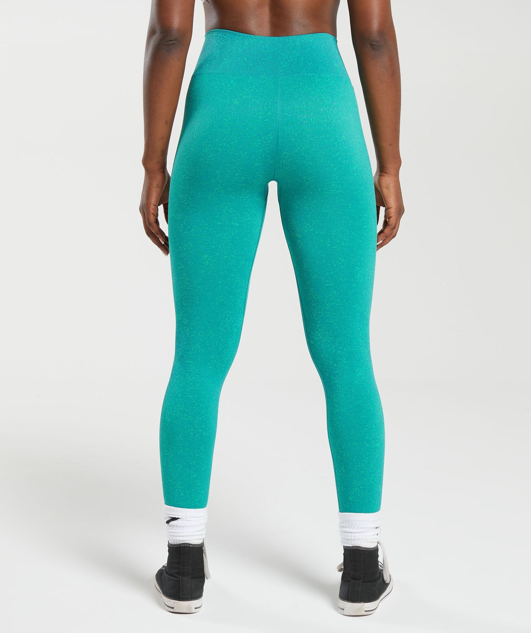 Gymshark Adapt Fleck Seamless Leggings - Jewel Green