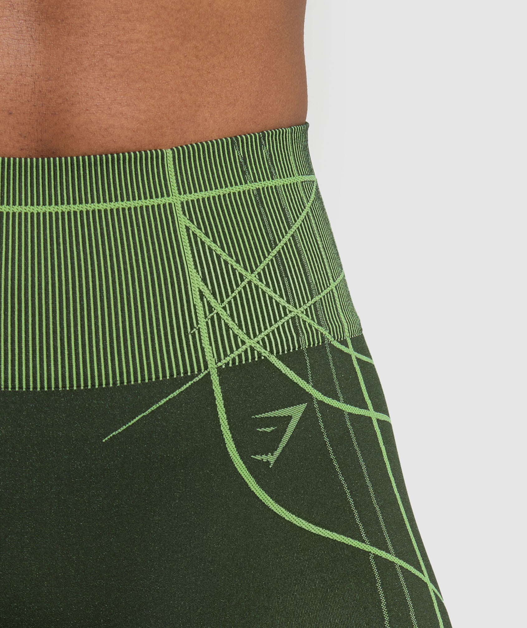 Gymshark Apex Seamless Shorts - Trail Green/Energy Gelato Green