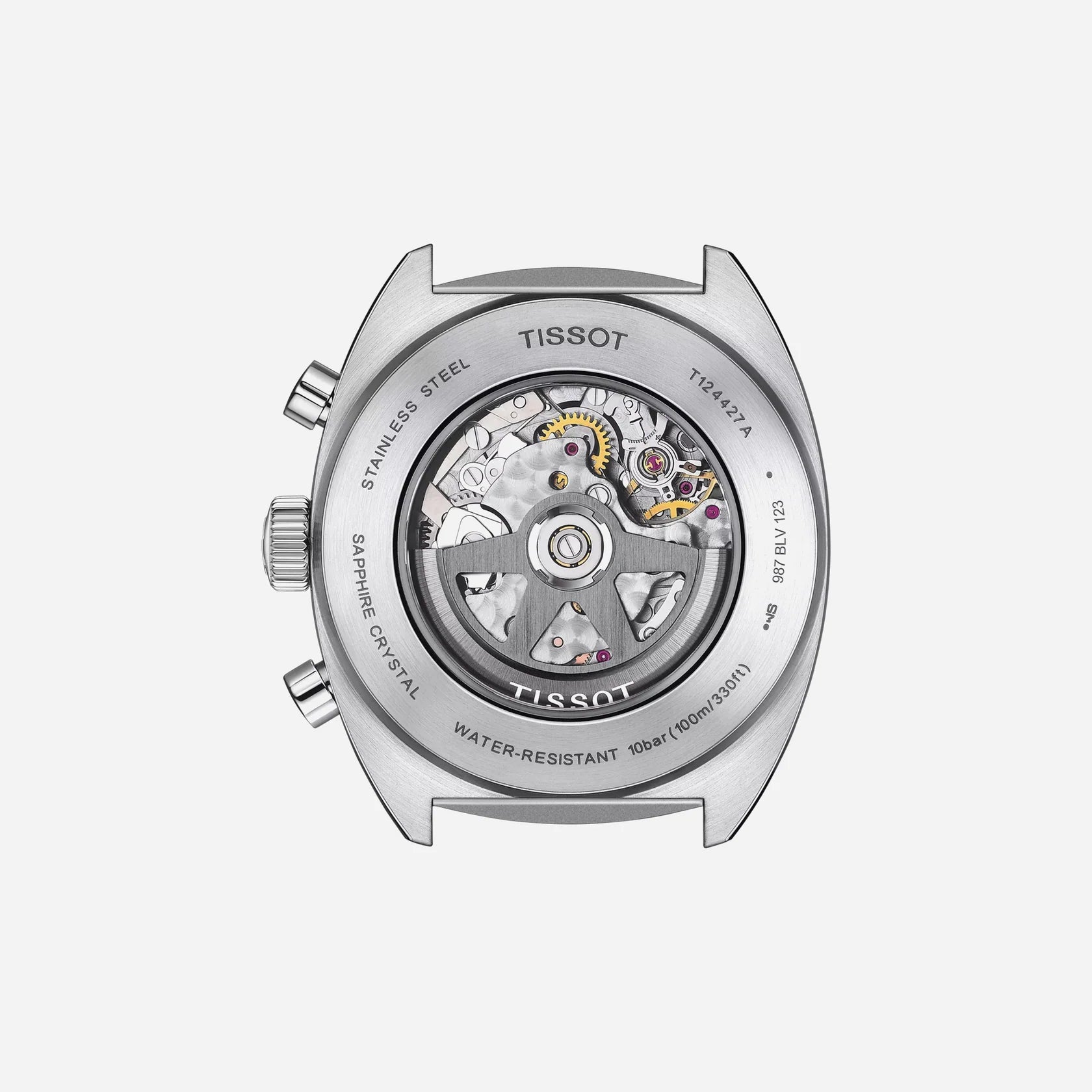 Tissot Heritage 1973 Chronograph Silver Dial 43mm Leather Strap Swiss Automatic