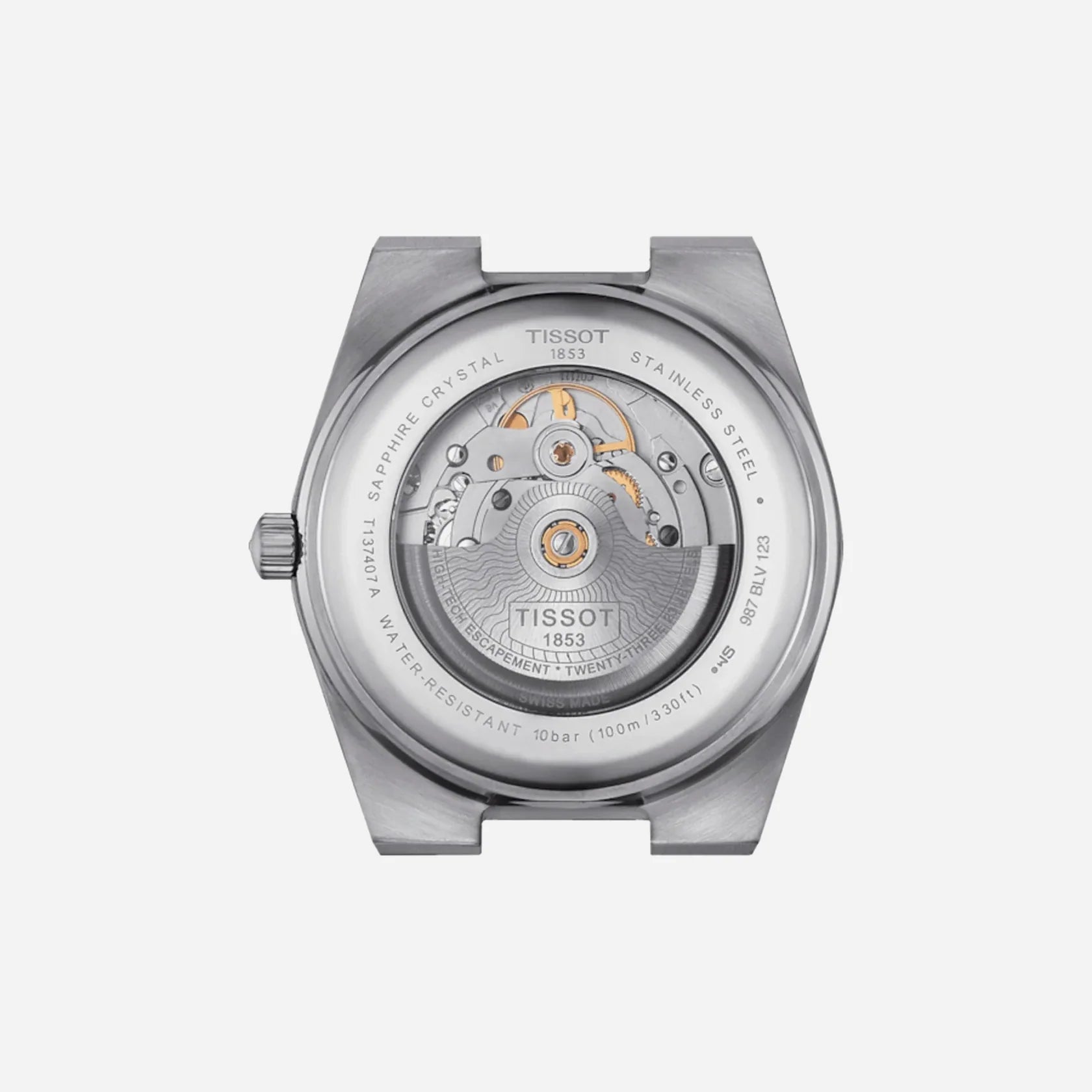 Tissot PRX Powermatic 80 Gradient 40mm Black Chameleon Dial Grey Stainless Steel Automatic Watch