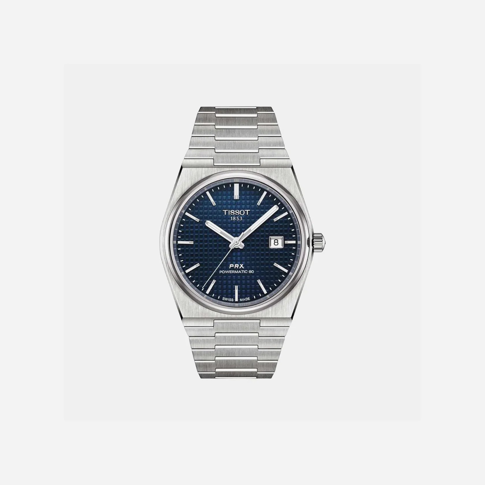 Tissot PRX Powermatic 80 40mm Blue Dial Grey Stainless Steel Automatic Watch