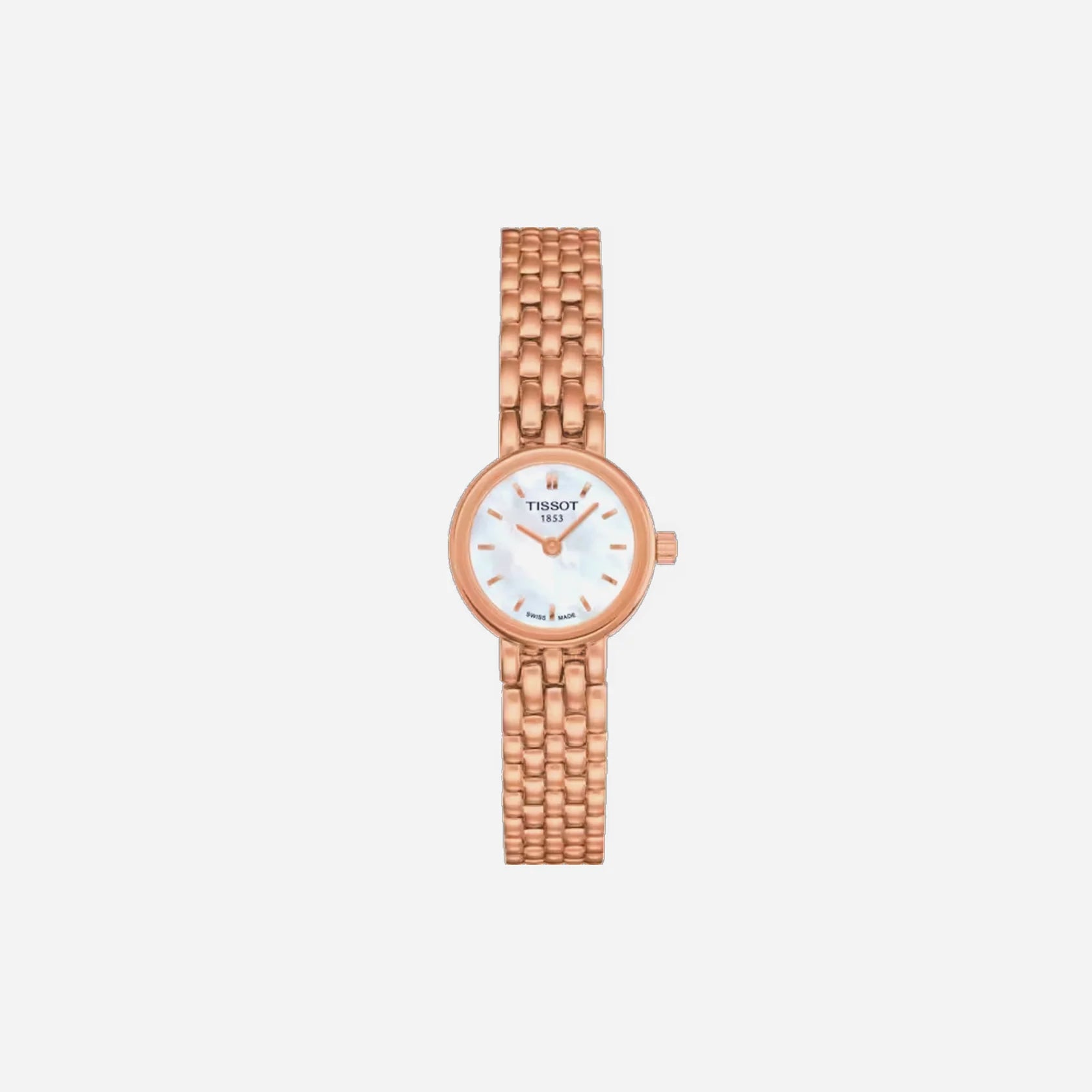 Tissot Lovely Square Gold PVD White Dial 20mm