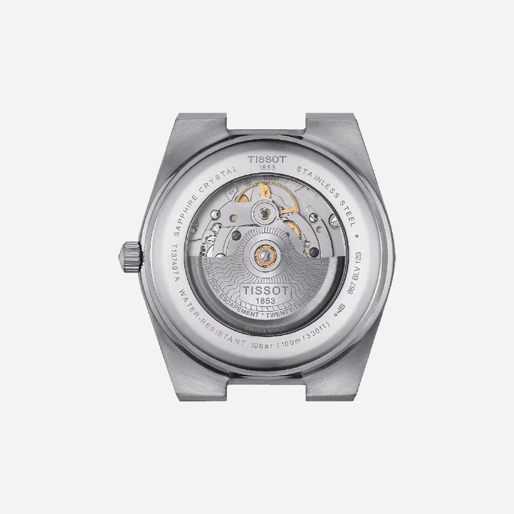 Tissot PRX Powermatic 80 40mm Ice Blue Dial Grey Stainless Steel Automatic Watch