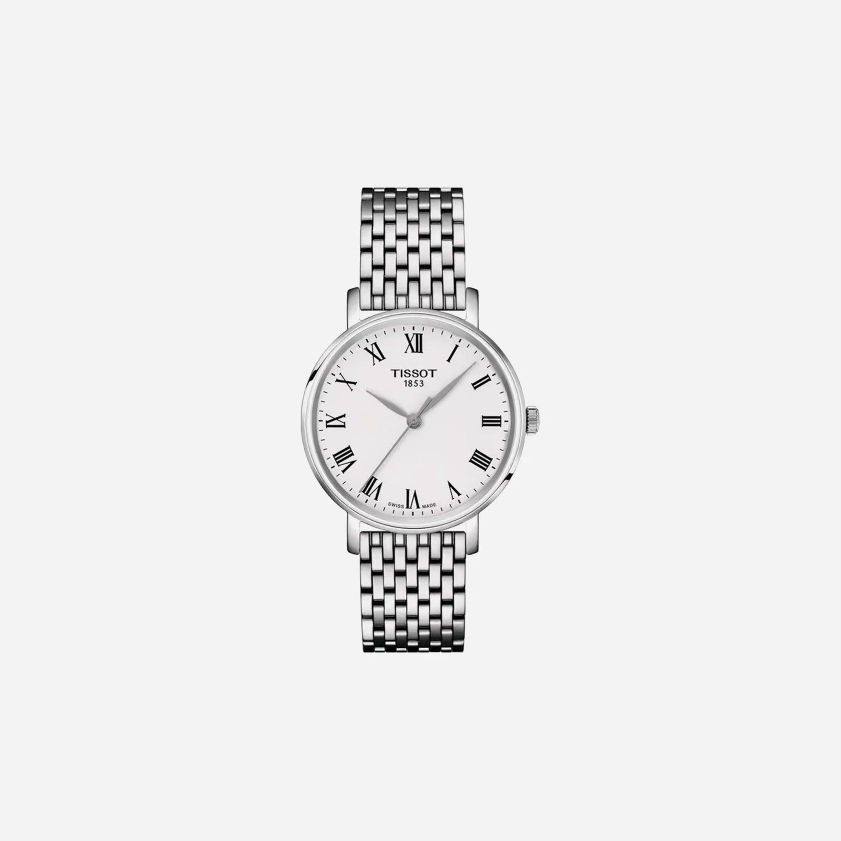 Tissot T-Classic Silver Dial 34mm Stainless Steel Quartz Watch