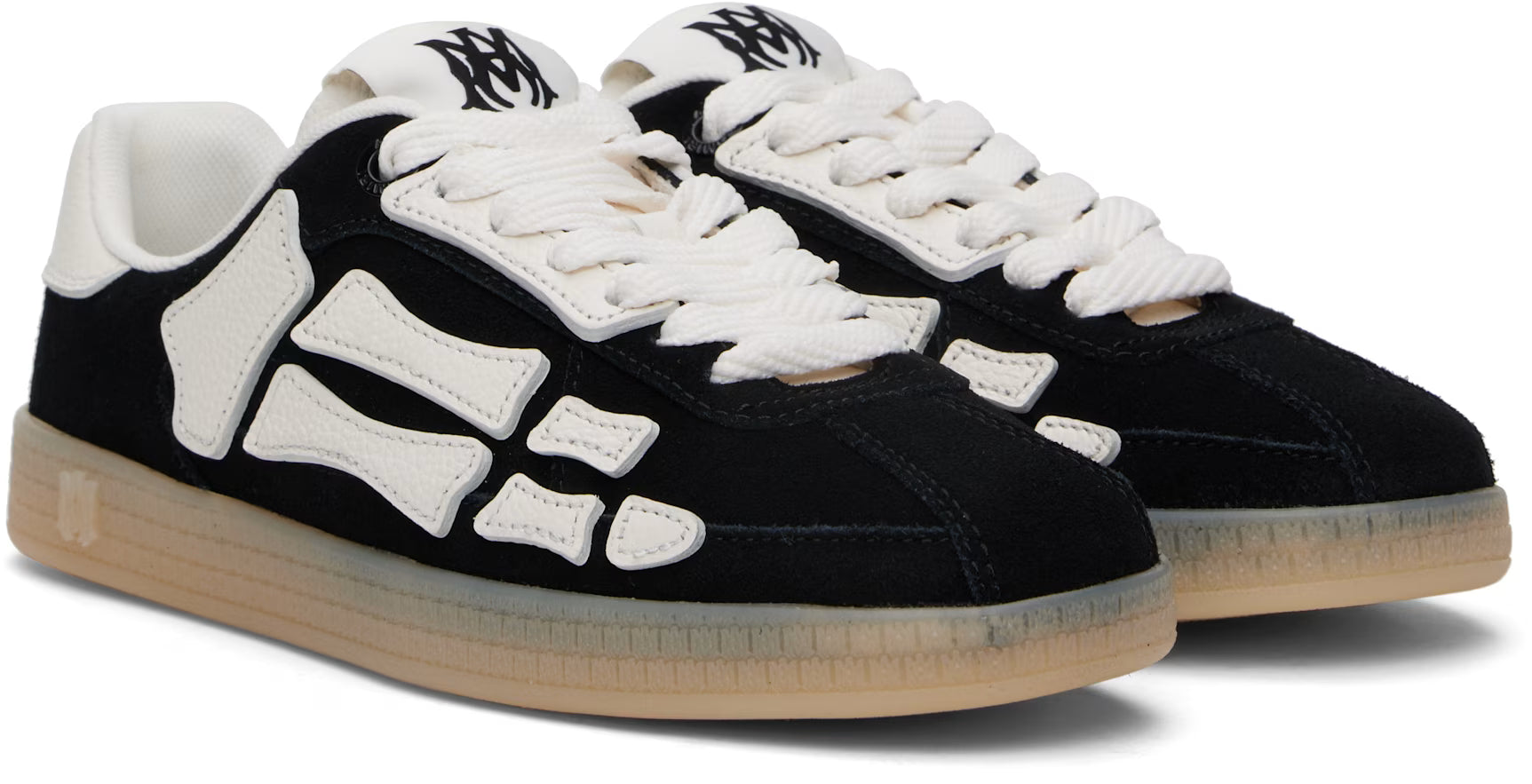 AMIRI Black & White Pacific Bones Sneakers
