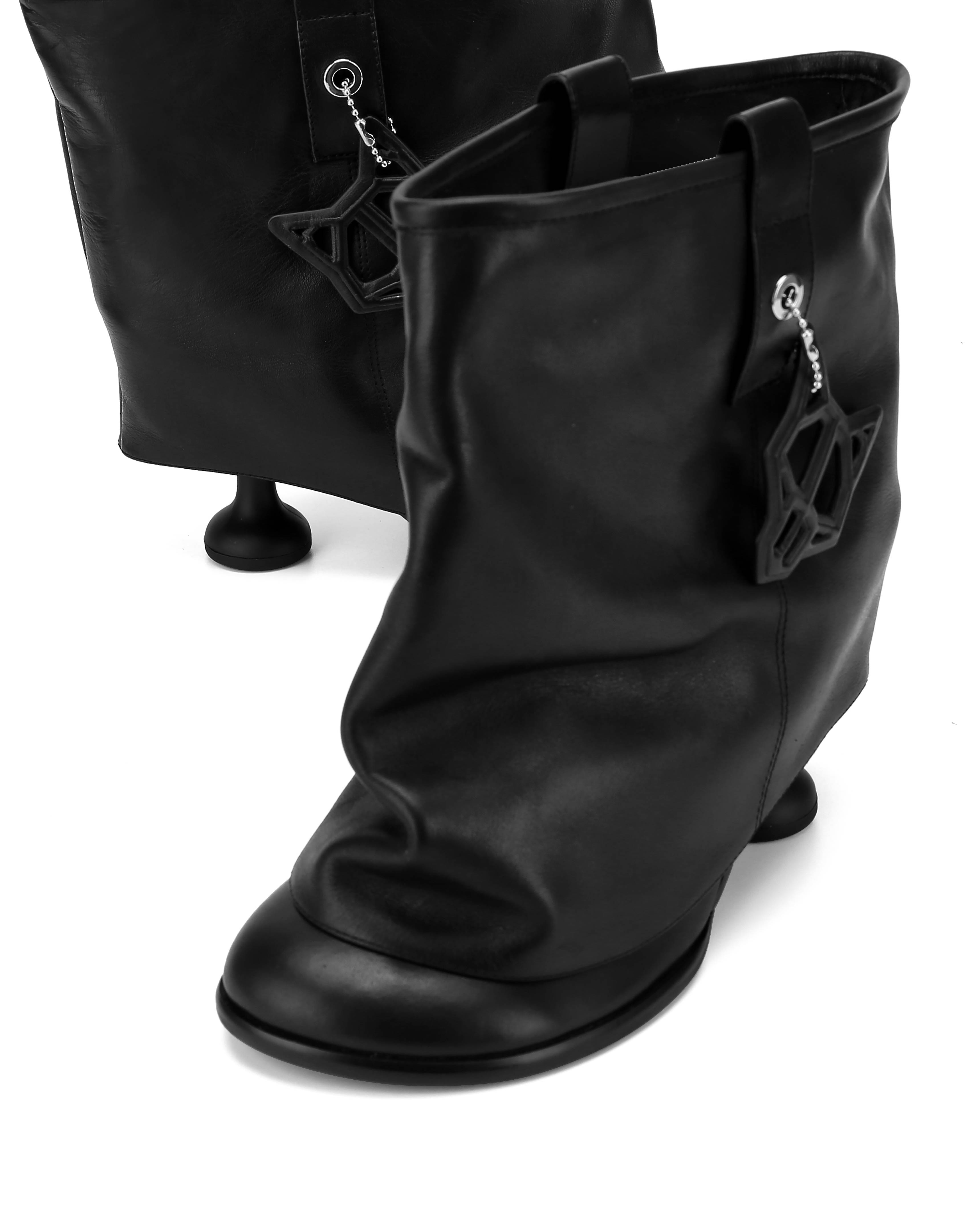 Bam Black Leather