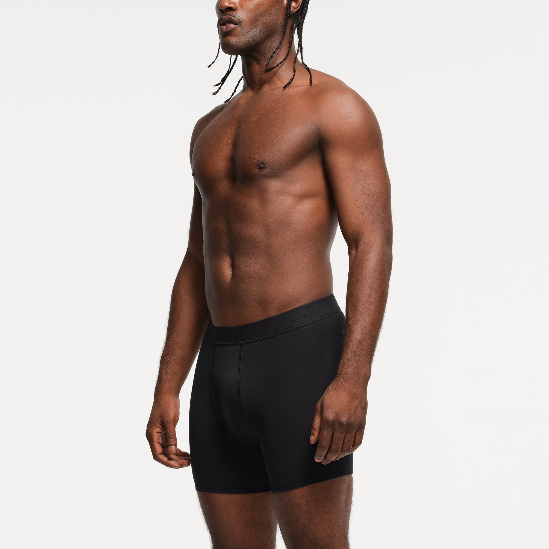 SKIMS BASICS MENS COTTON BOXER BRIEF 3-PACK | OBSIDIAN