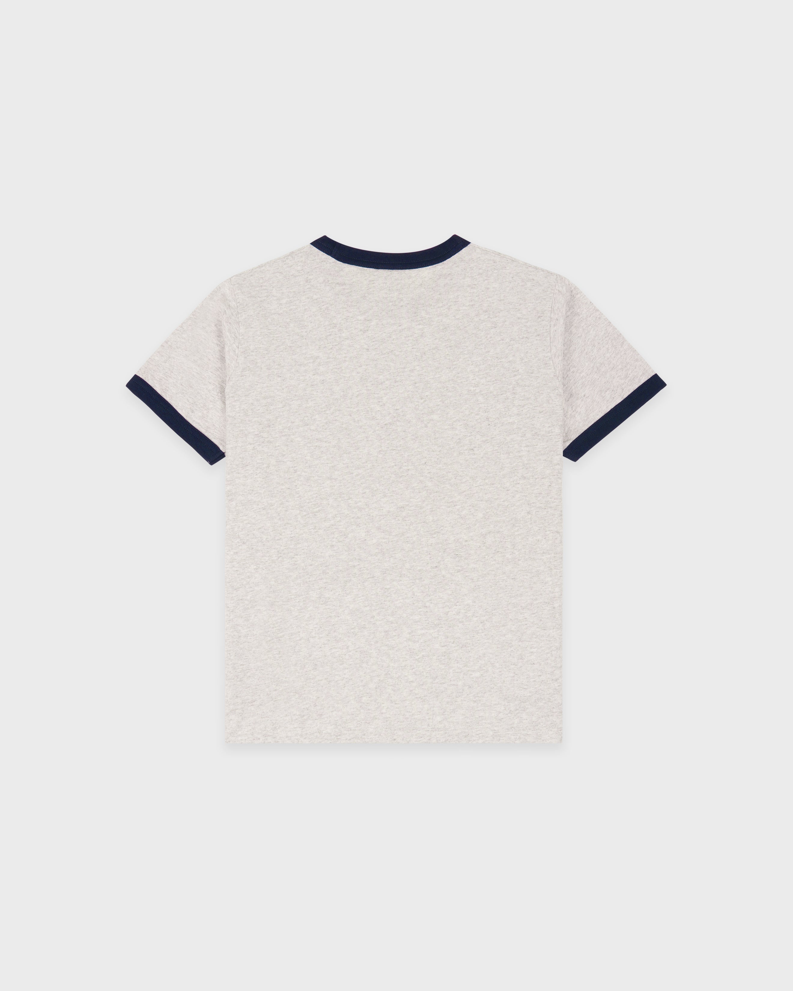 BH Riding Club Ringer Tee - Heather Gray/Dark Navy