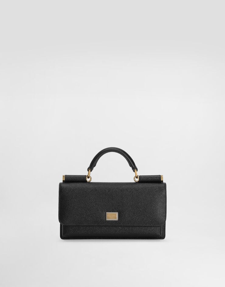 Dauphine-print calfskin mini bag