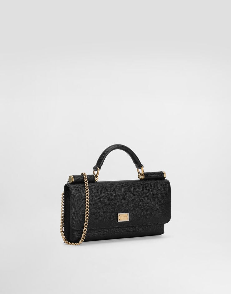Dauphine-print calfskin mini bag