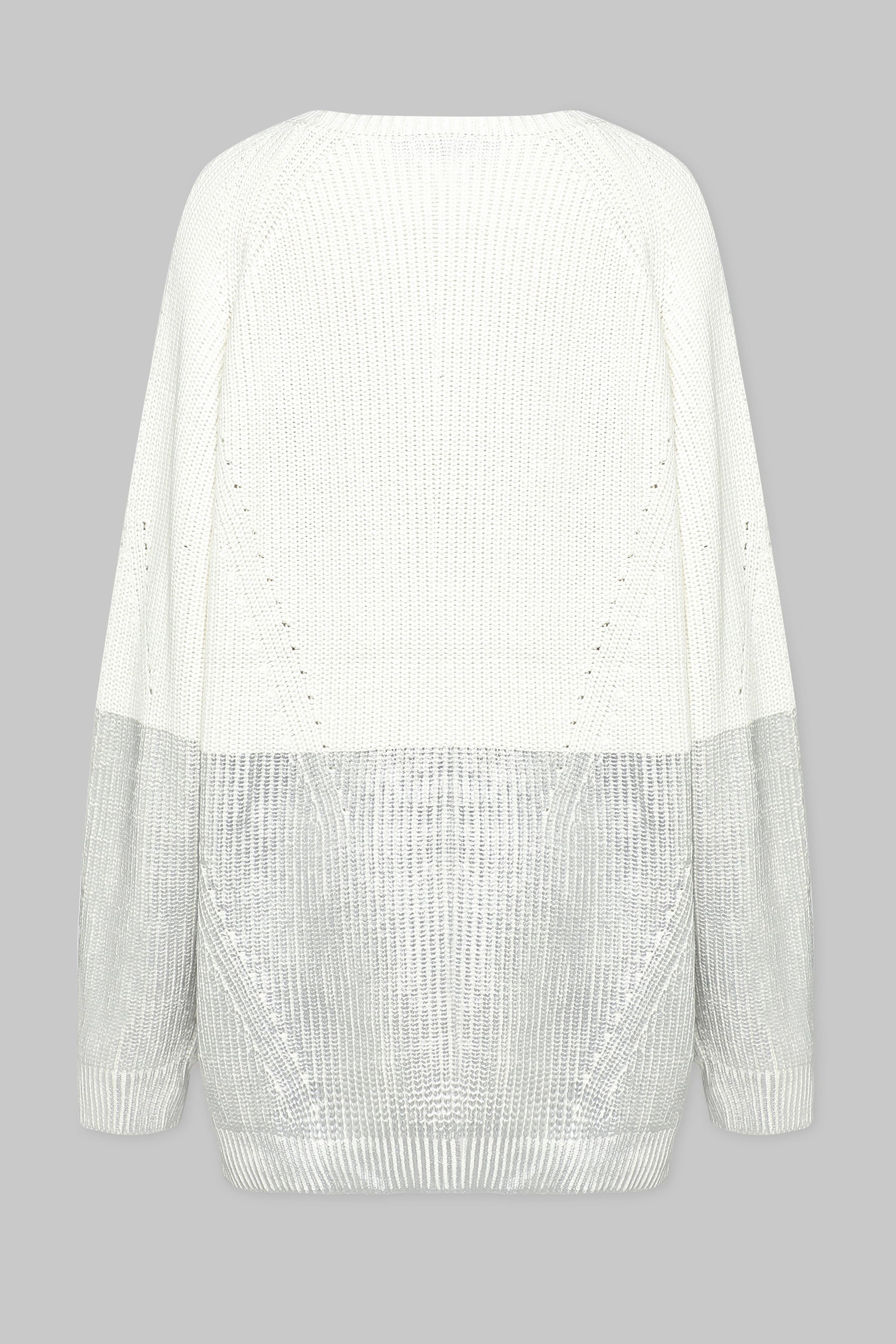 METALLIC EDGE KNIT SWEATER
