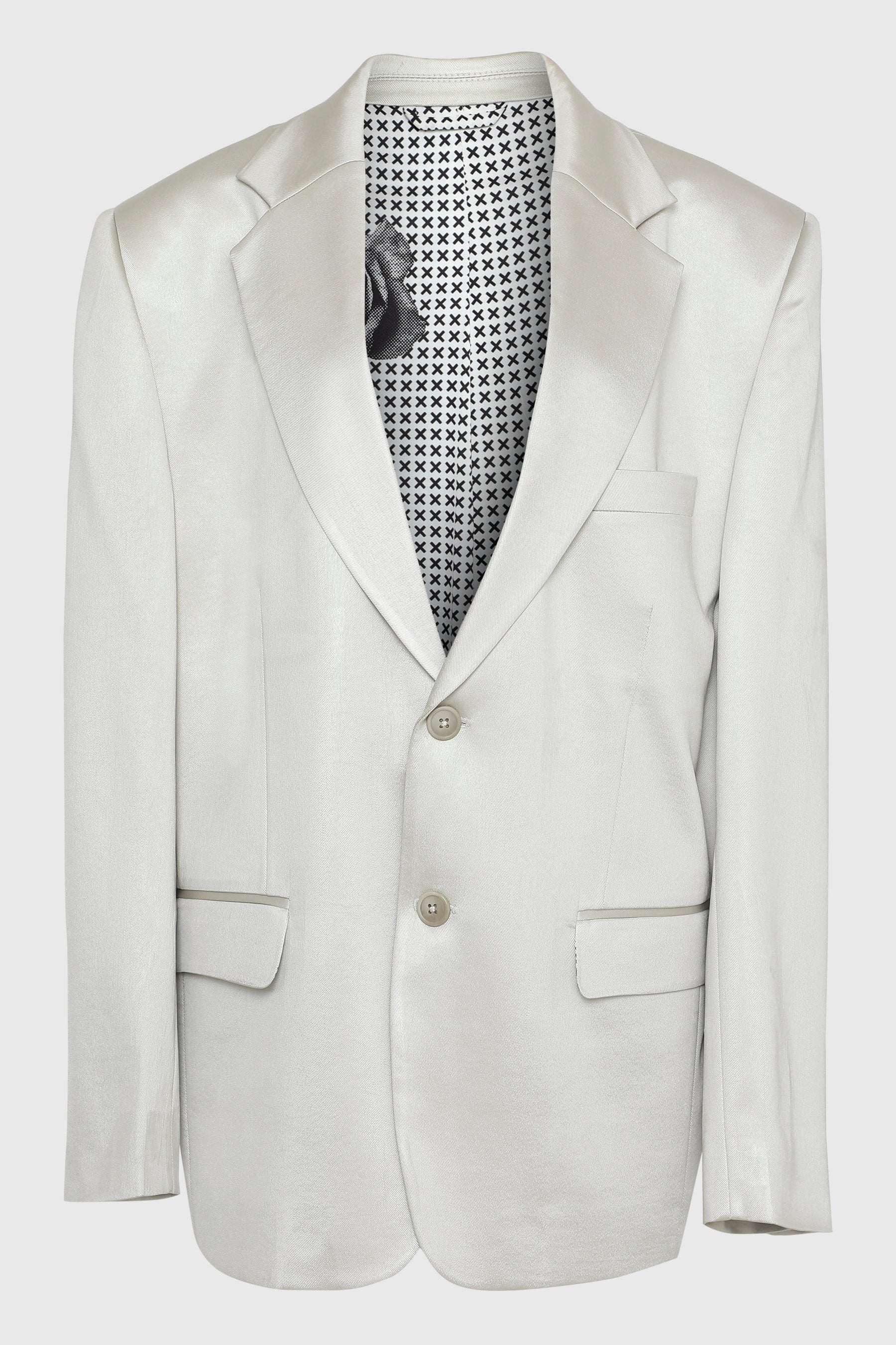 WHAT ARE YOU NOT SILK BLAZER