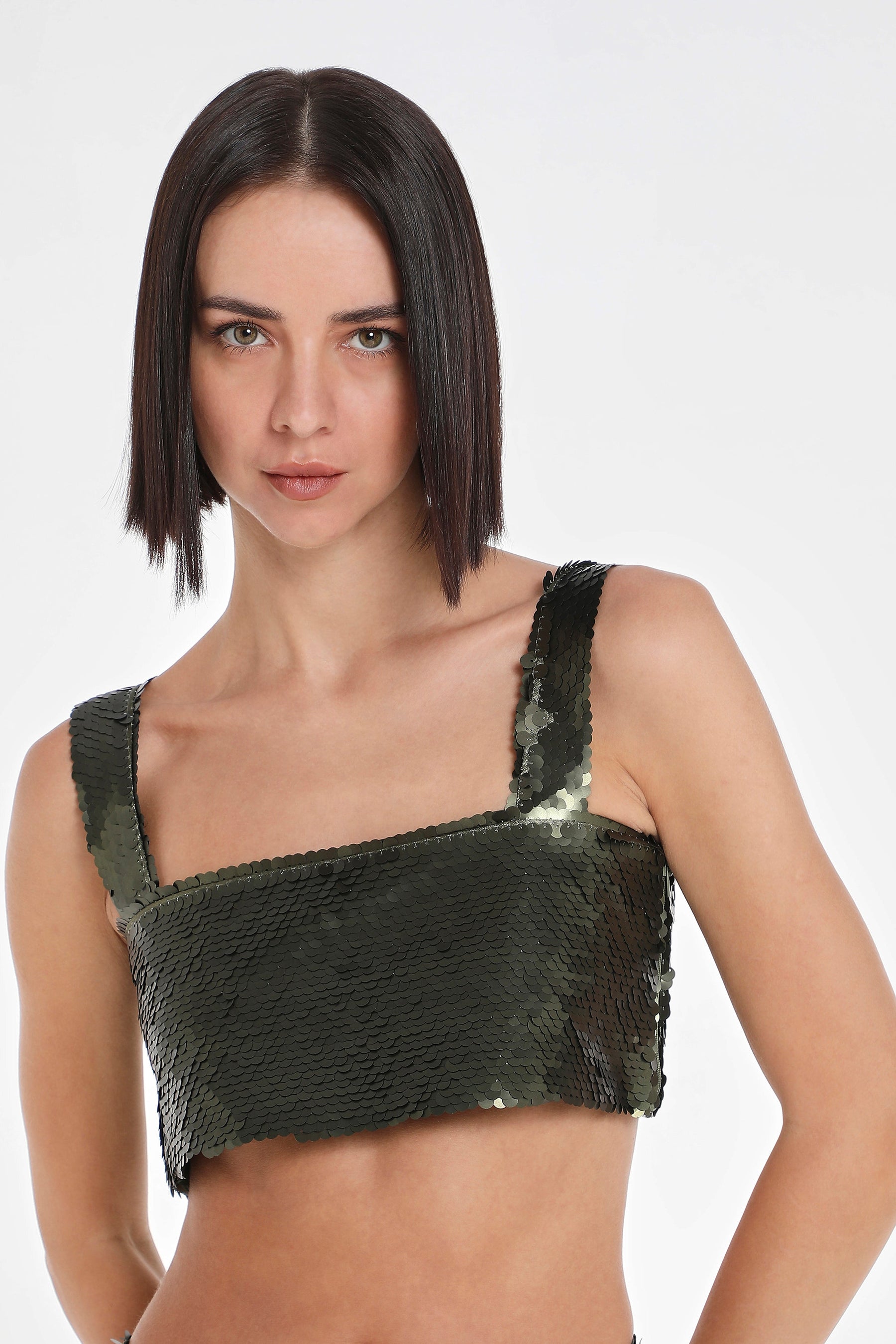 SEOUL SEQUIN CROP TOP