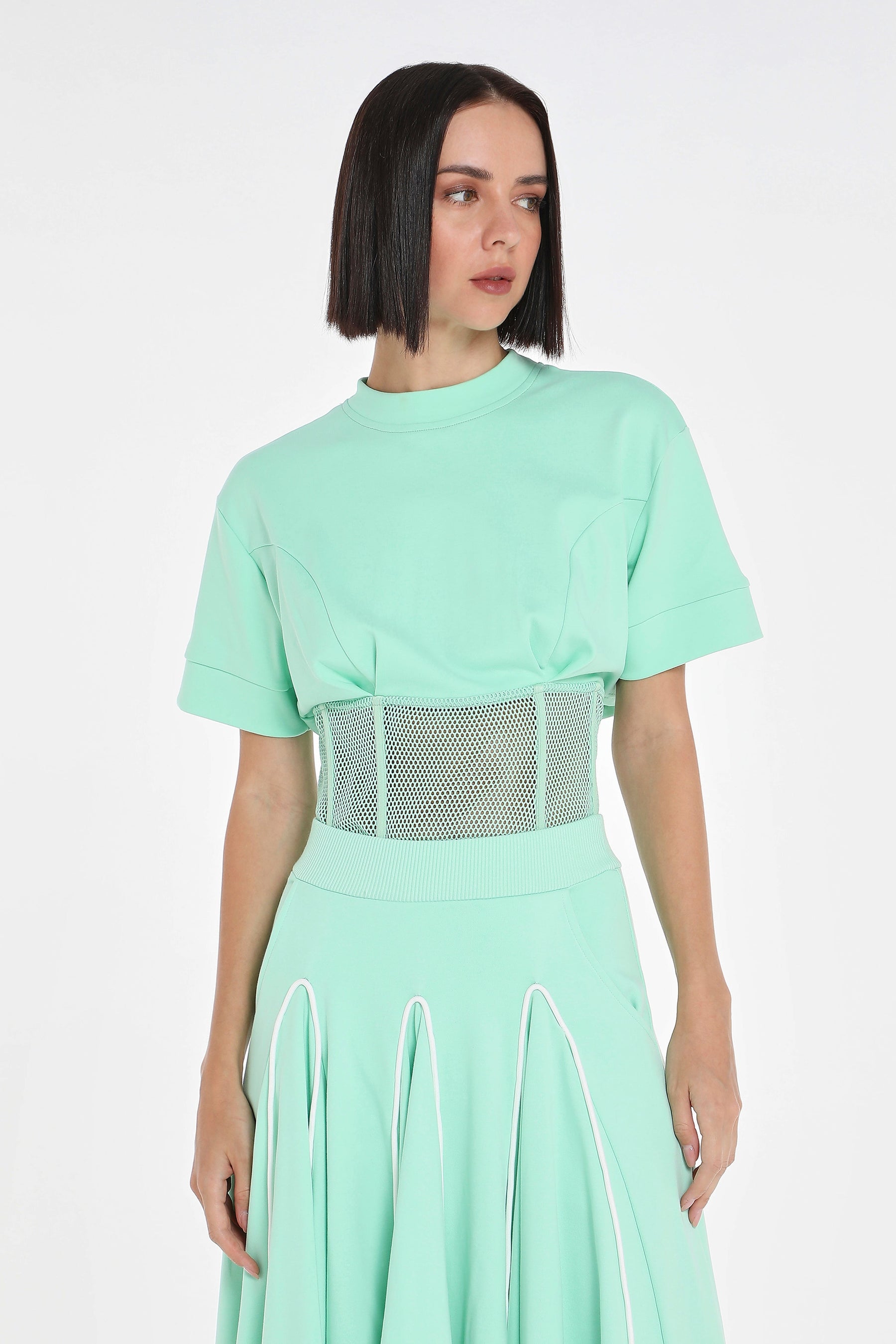 MESH CORSET TEE