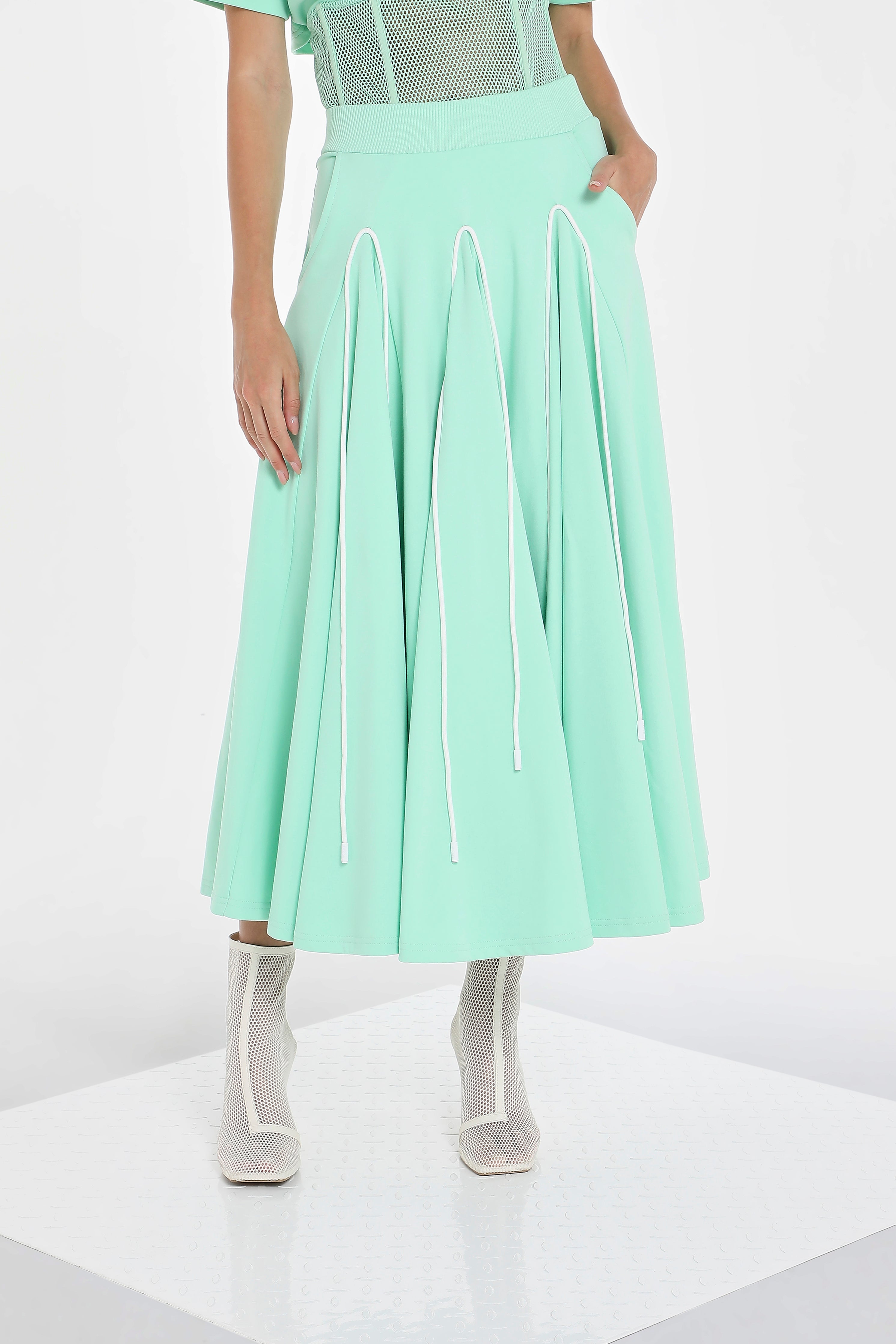 OUTLINE GODET SKIRT