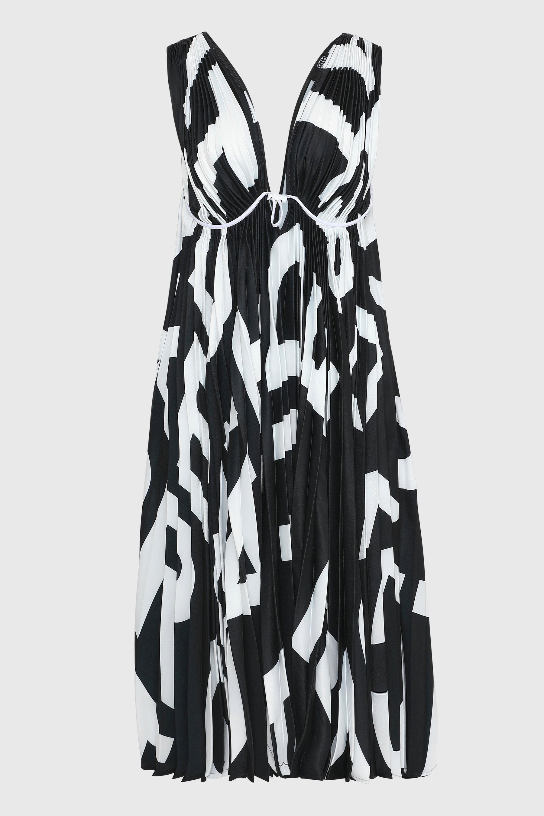 PAG PLEATED DRESS W/ BRA LINES