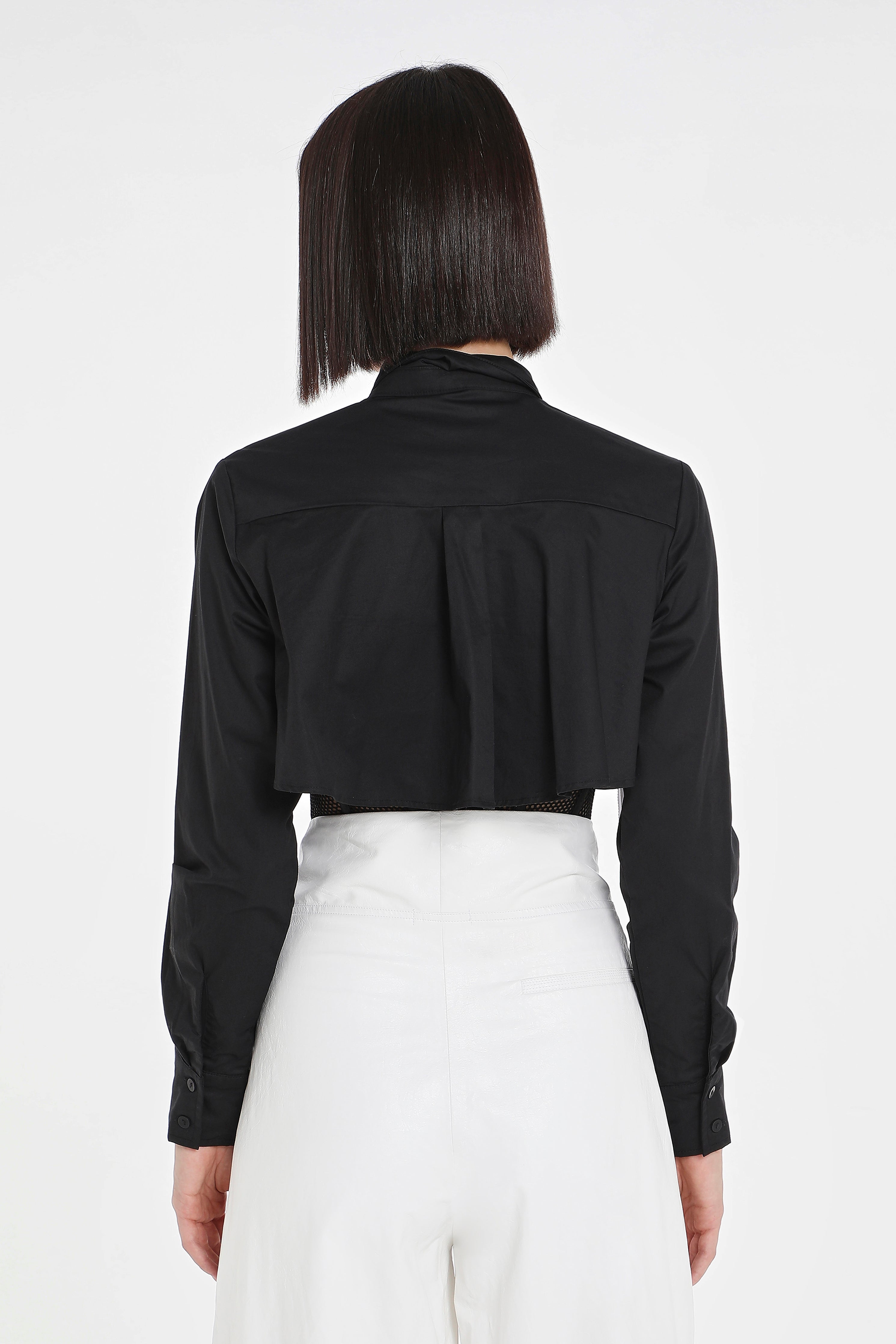 MESH CORSET SHIRT W/ BRA LINES