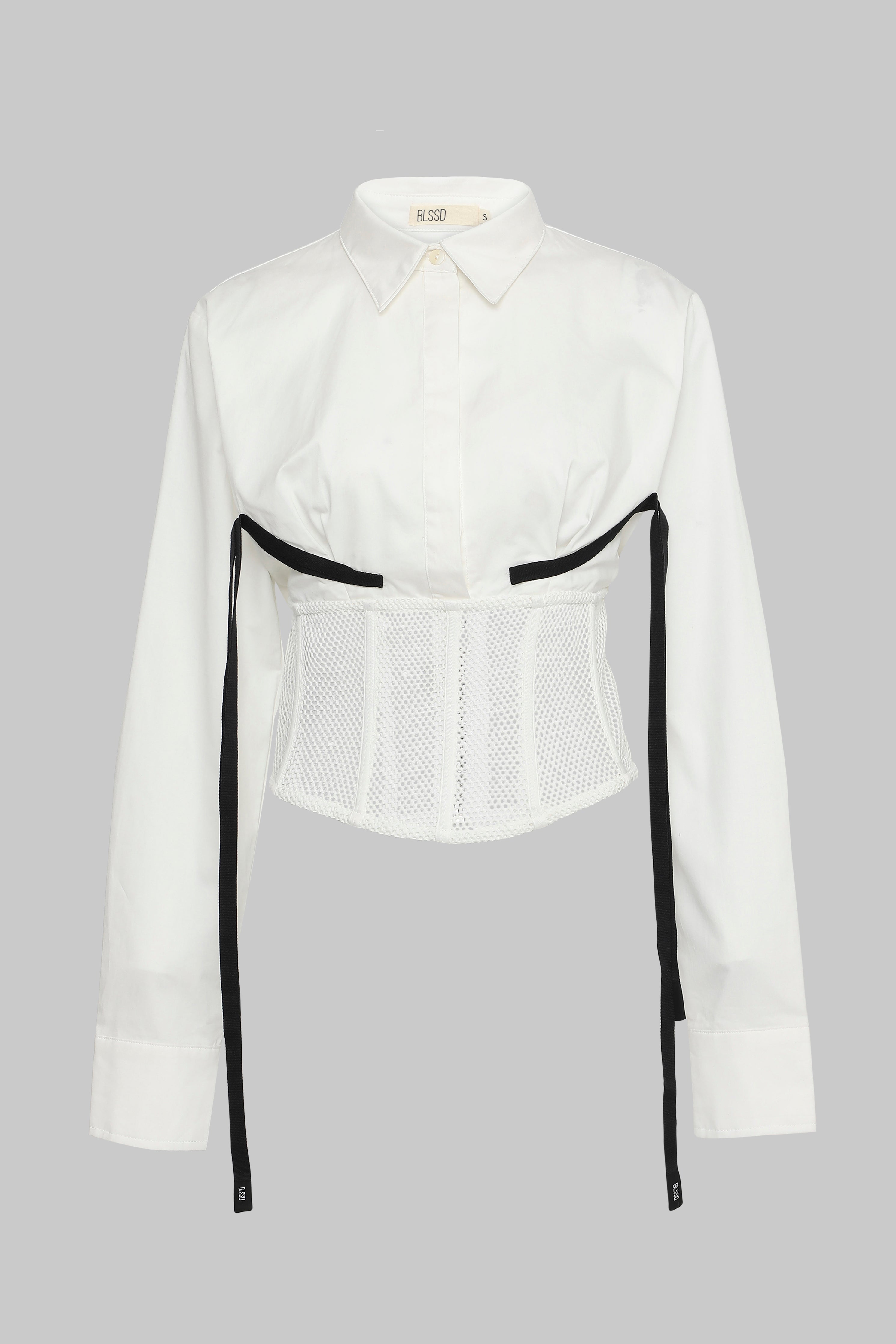 MESH CORSET SHIRT W/ BRA LINES