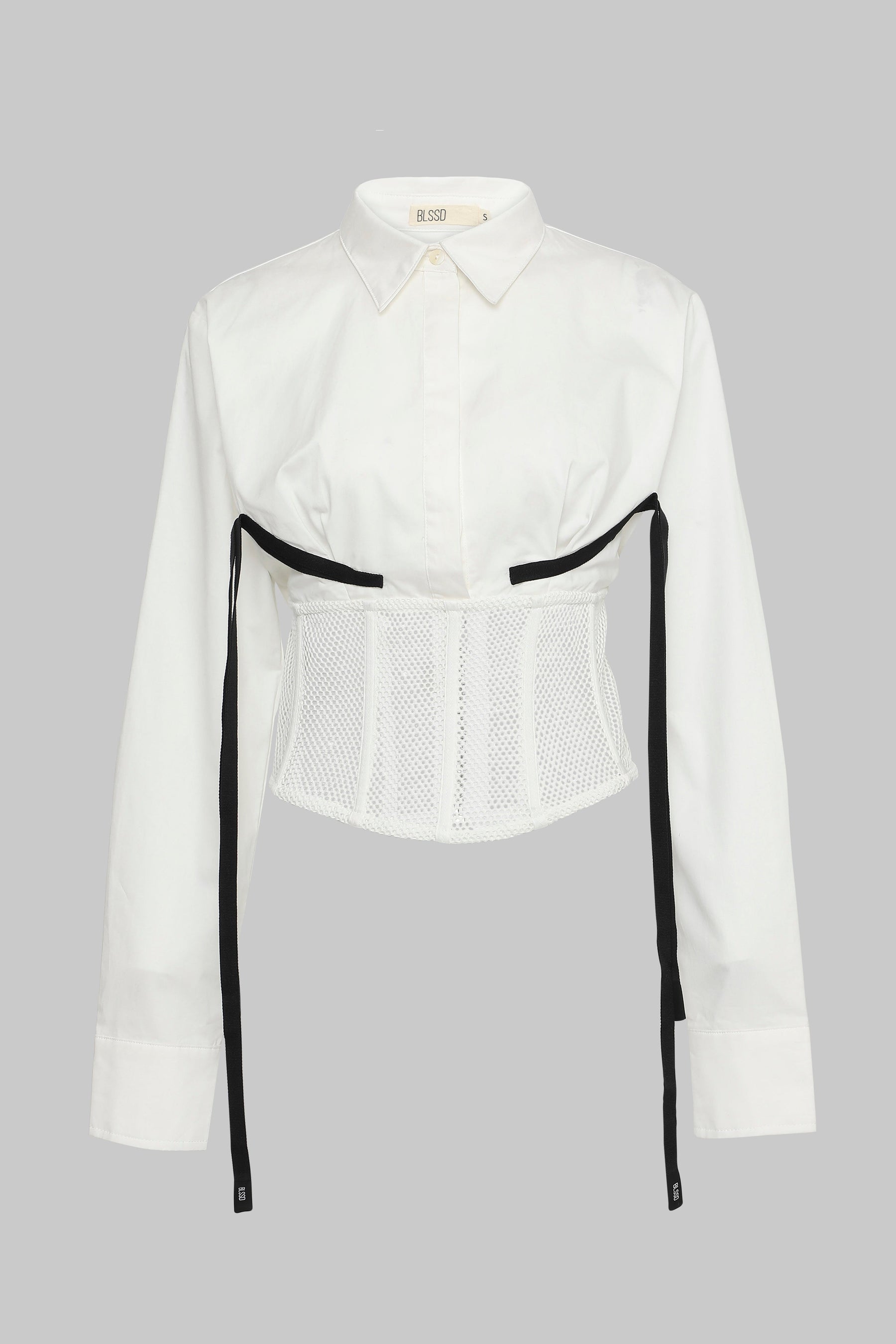 MESH CORSET SHIRT W/ BRA LINES
